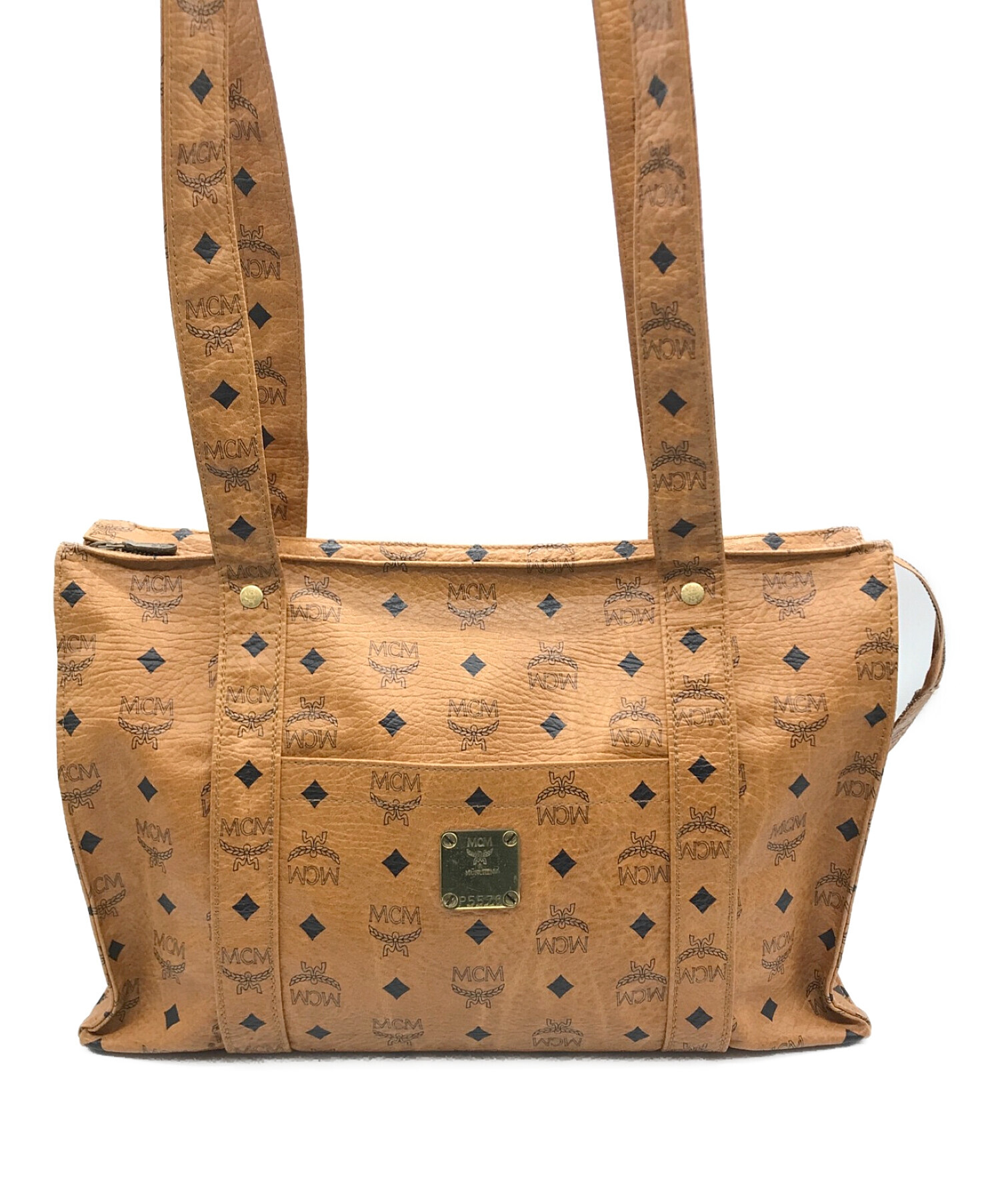 中古・古着通販】MCM (エムシーエム) トートバッグ ベージュ｜ブランド