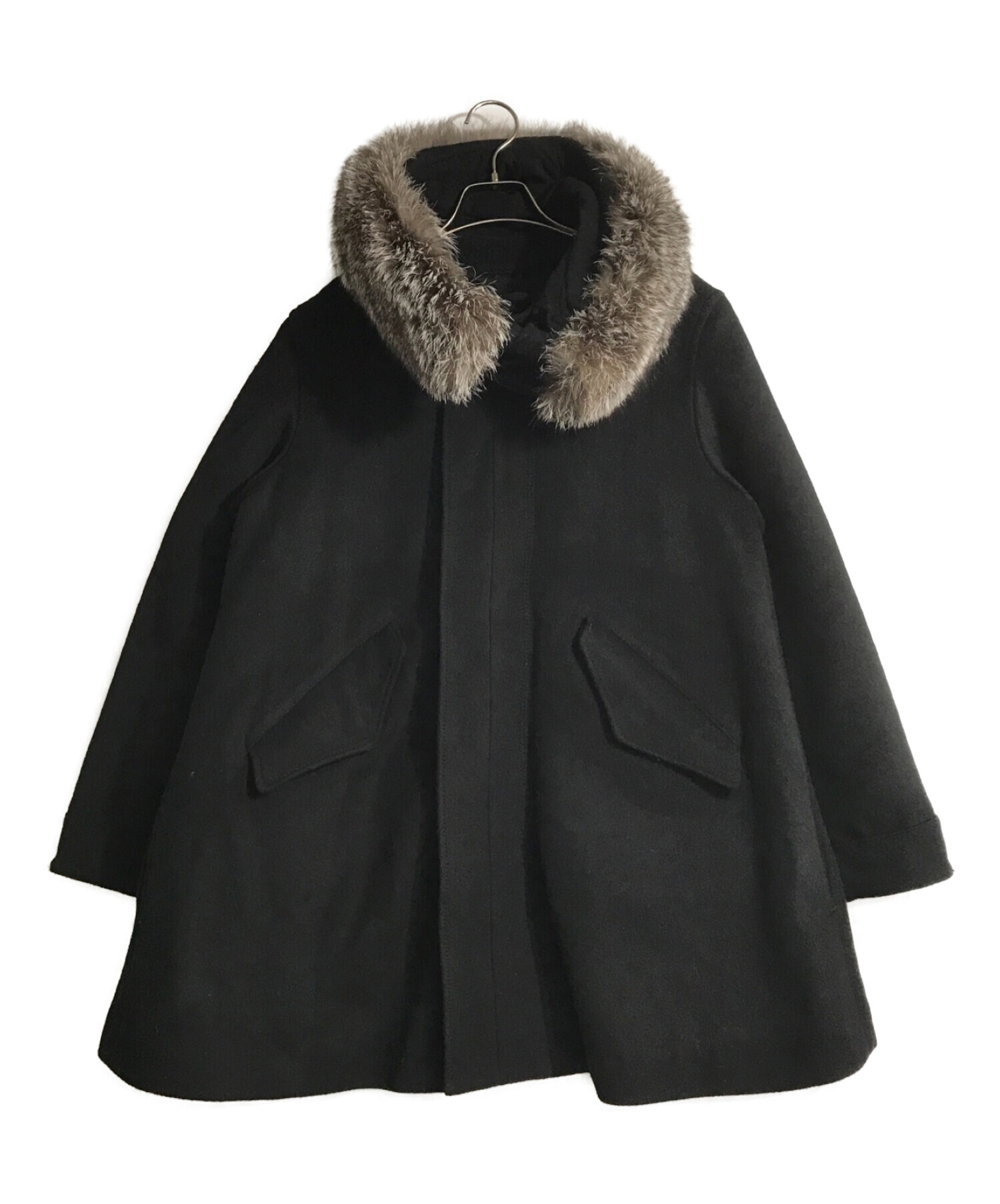 お値下げしました】fur fur フレアモッズコート | hartwellspremium.com