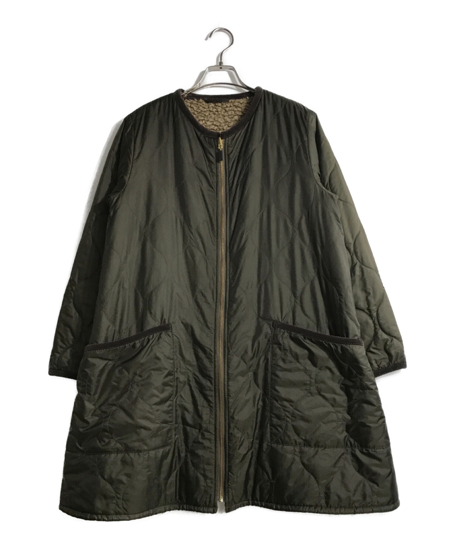 Barbour × BEAMS BOY (バブアー × ビームスボーイ) 別注 Balvenie ライナージャケット カーキ サイズ:10