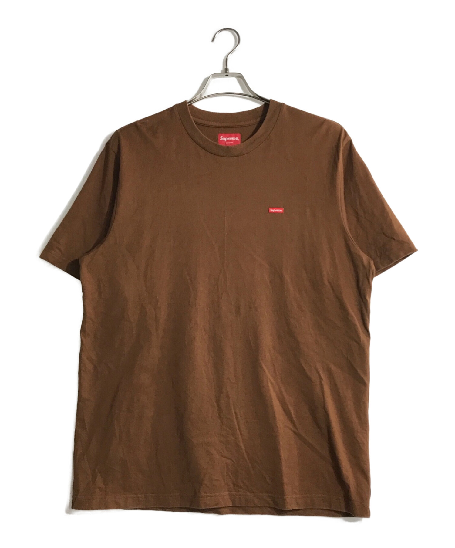 SUPREME (シュプリーム) スモールボックスロゴTシャツ ブラウン サイズ:M