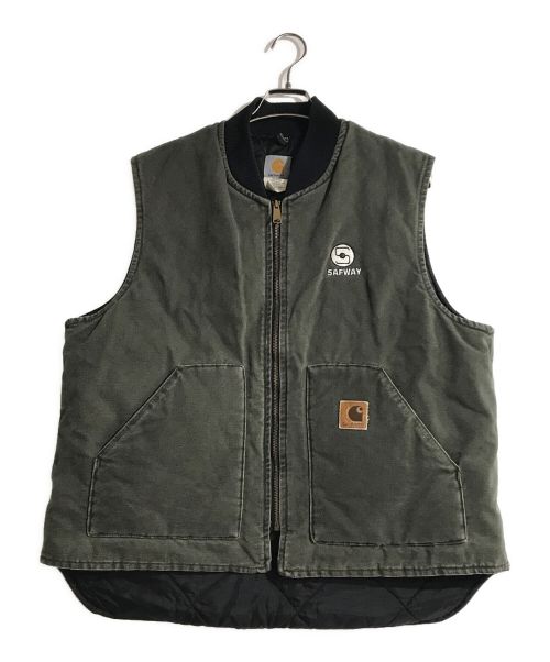 【中古・古着通販】CarHartt (カーハート) ダックベスト カーキ