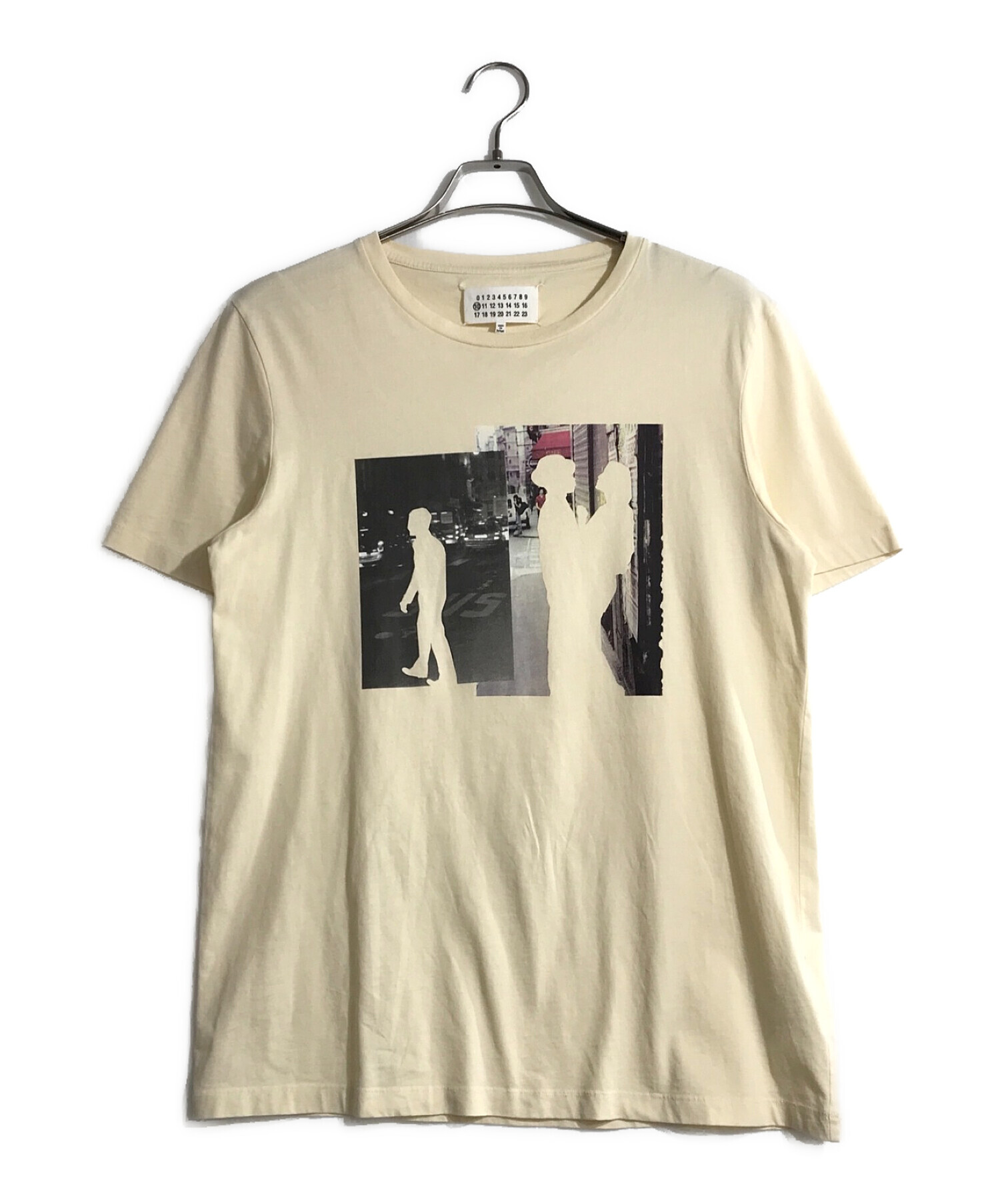 Maison Margiela (メゾンマルジェラ) プリントTシャツ アイボリー サイズ:50 未使用品