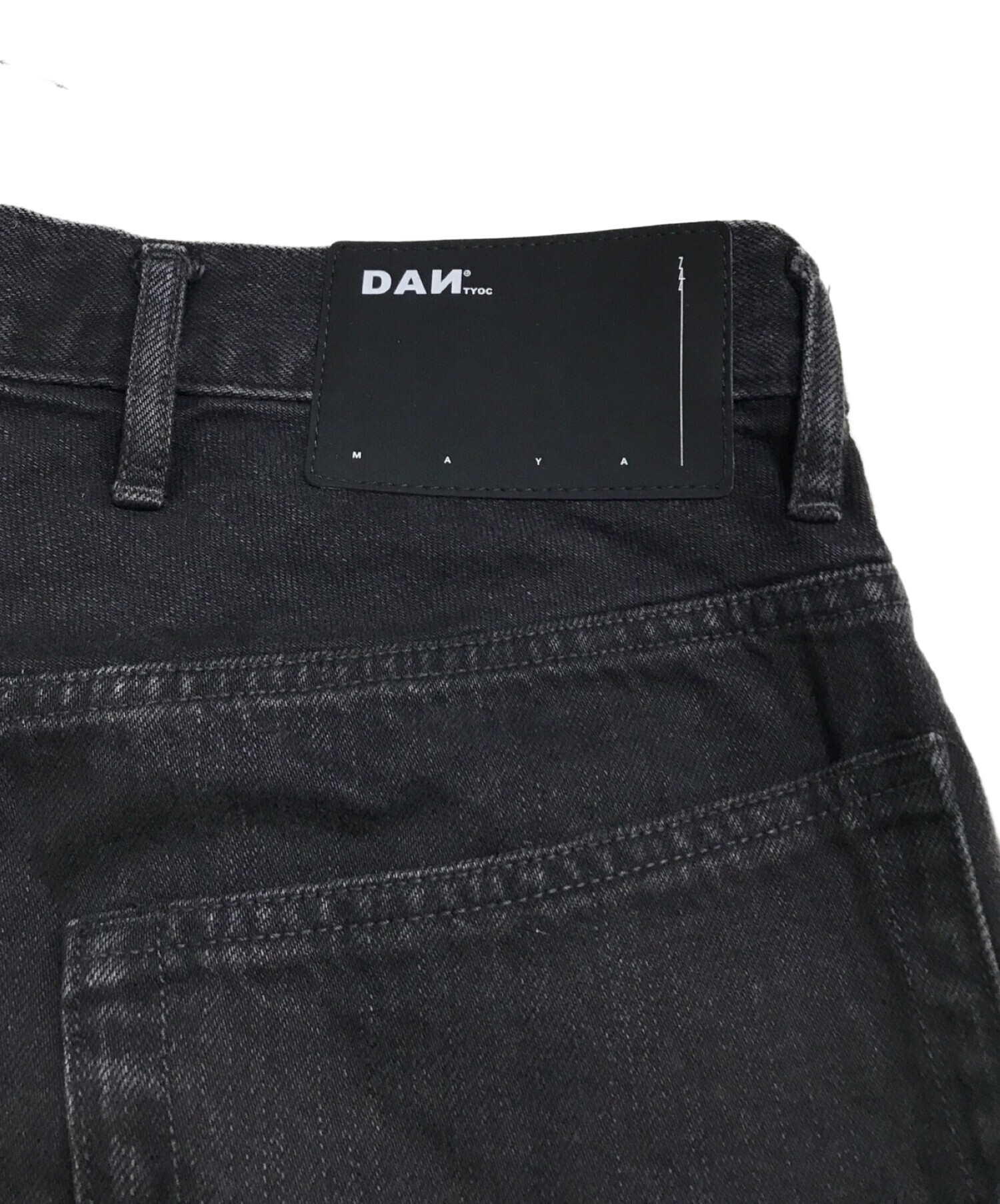 中古・古着通販】DAN TYOC (ダン) ストレートデニムパンツ ブラック