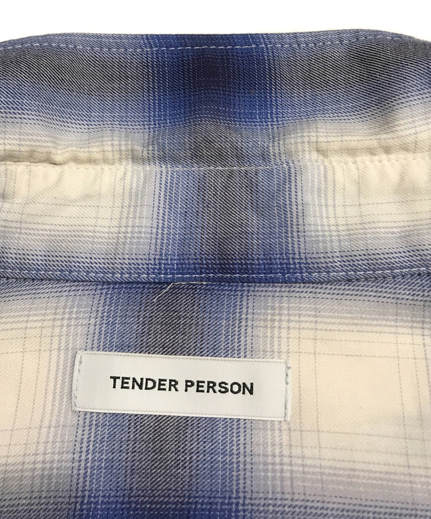 TENDER PERSON (テンダーパーソン) ムスビシャツ ブルー サイズ:3