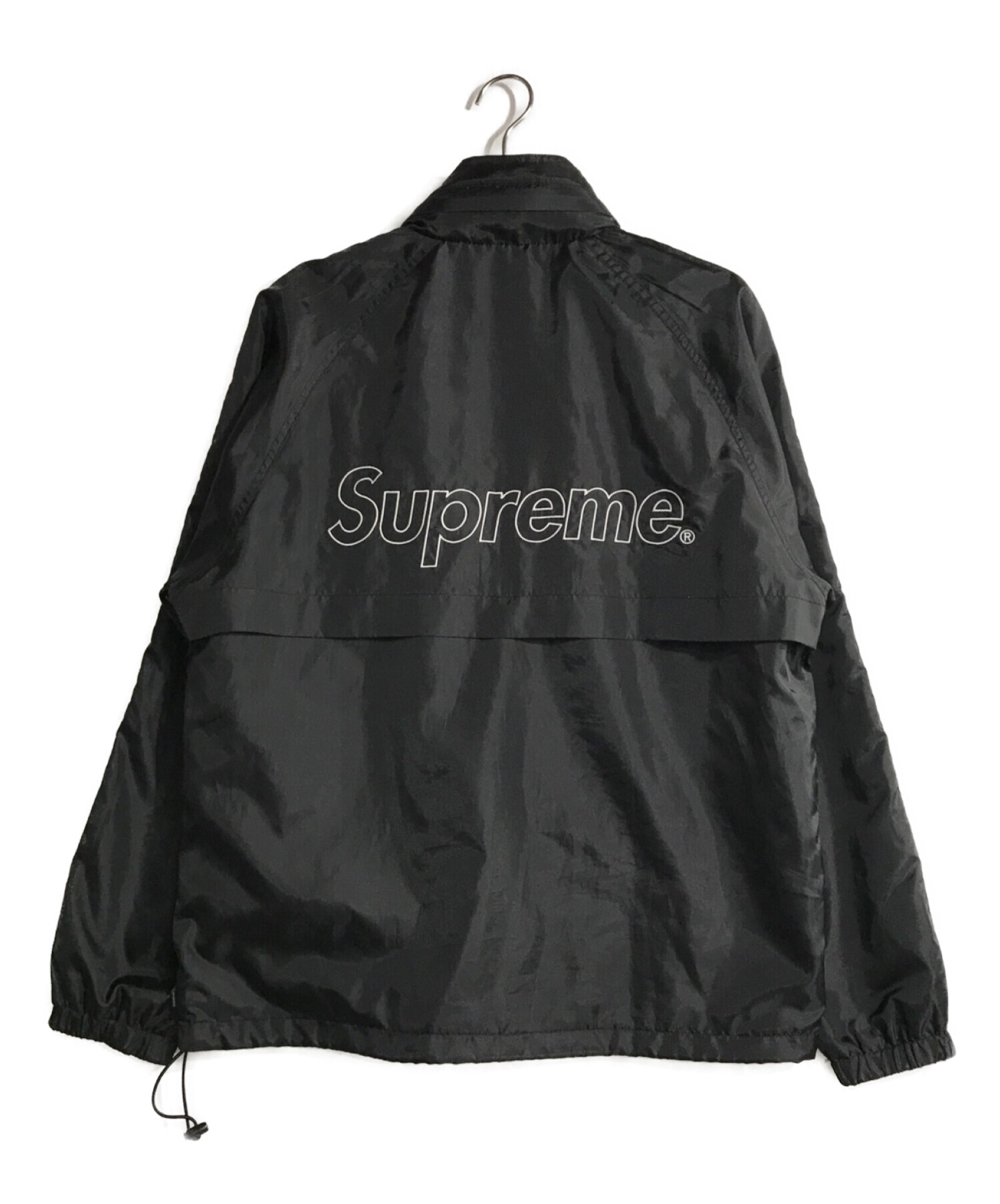 SUPREME (シュプリーム) ウィンドブレーカー ウォームアップジャケット ブラック サイズ:M