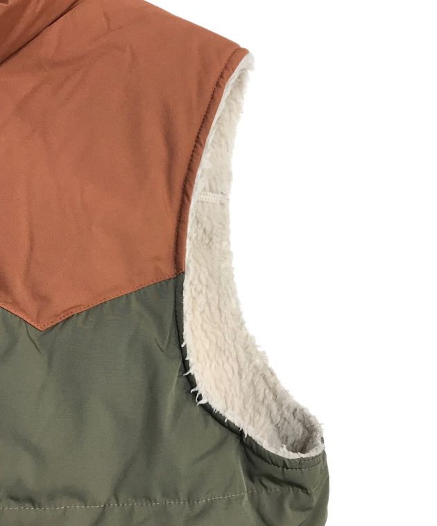 中古・古着通販】Patagonia (パタゴニア) リバーシブル・ビビー・ダウン・ベスト カーキ×アイボリー サイズ:M｜ブランド・古着通販  トレファク公式【TREFAC FASHION】スマホサイト