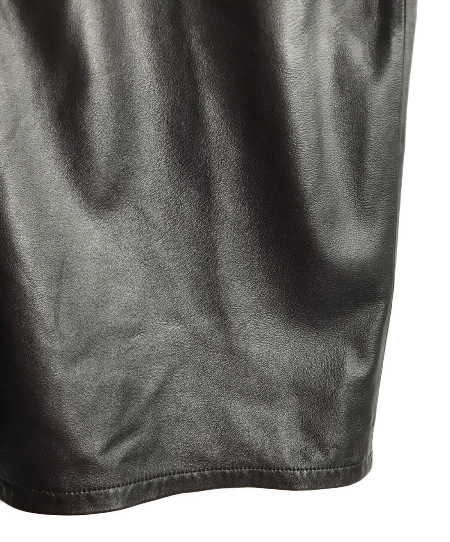 edition (エディション) ラムレザー シャツジャケット ブラック サイズ:F 未使用品