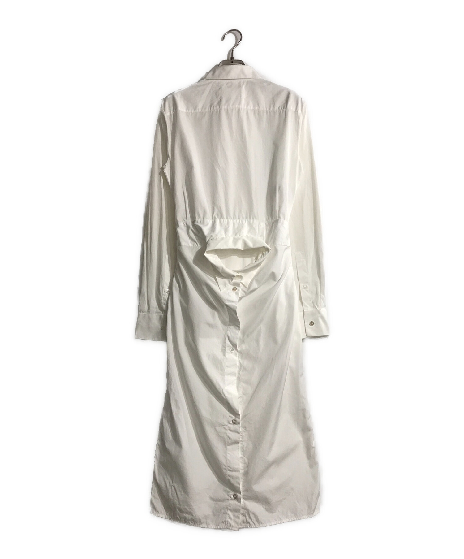 Maison Margiela (メゾンマルジェラ) ドッキングシャツワンピース ホワイト サイズ:40