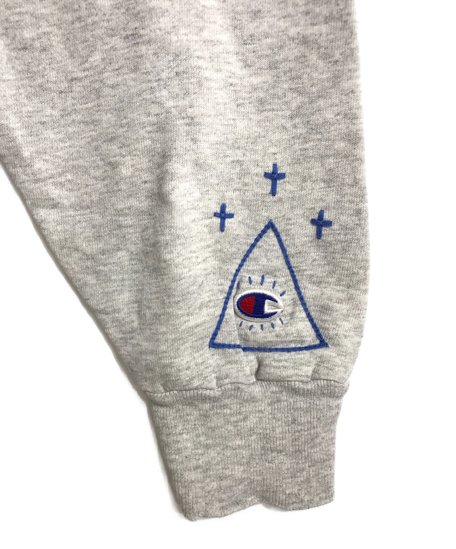 Champion × nifu nifa (チャンピオン × ニフニファ) リメイクスウェット グレー サイズ:XL