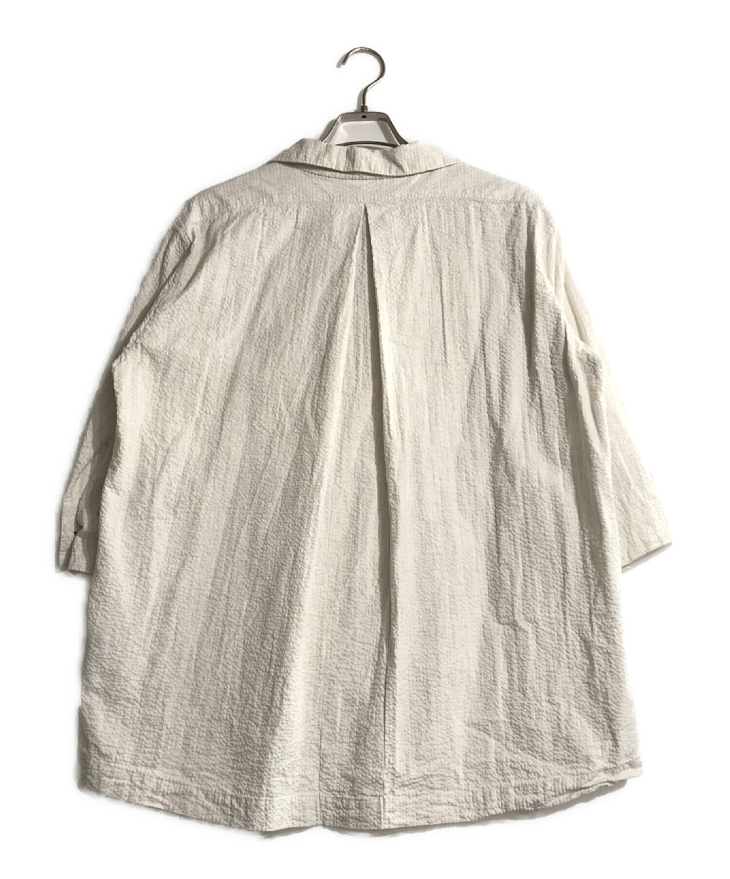 KLASICA (クラシカ) プルオーバーシアサッカーシャツ グレー サイズ:3