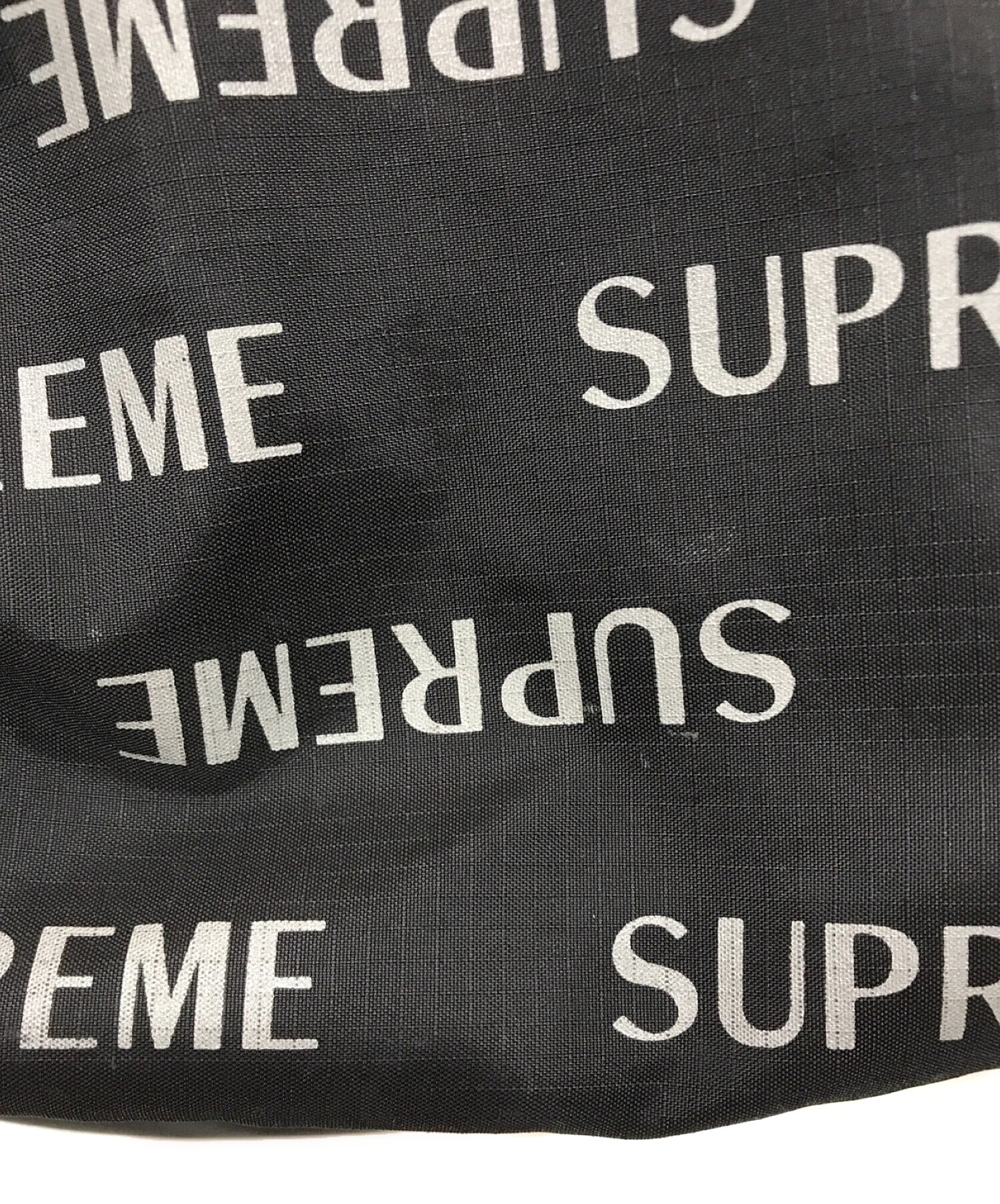 SUPREME (シュープリーム) ロゴ リフレクター バックパック ブラック