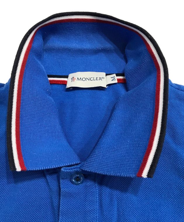 中古・古着通販】MONCLER (モンクレール) ポロシャツ ブルー サイズ:M