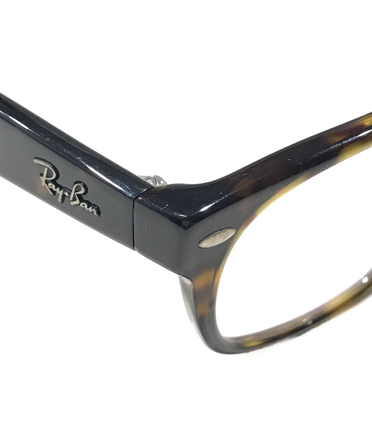 中古・古着通販】RAY-BAN (レイバン) 伊達眼鏡 ブラウン サイズ:52□18