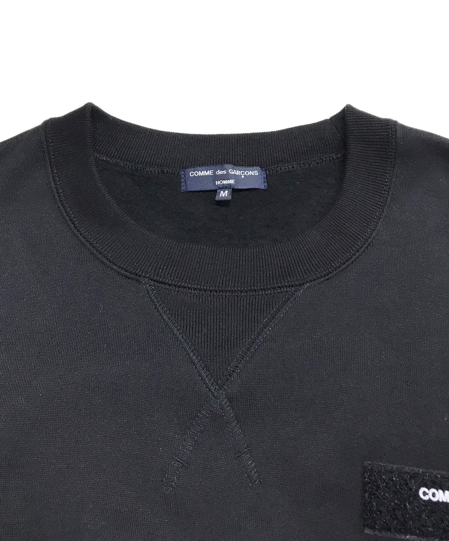 COMME des GARCONS HOMME スウェット M 黒