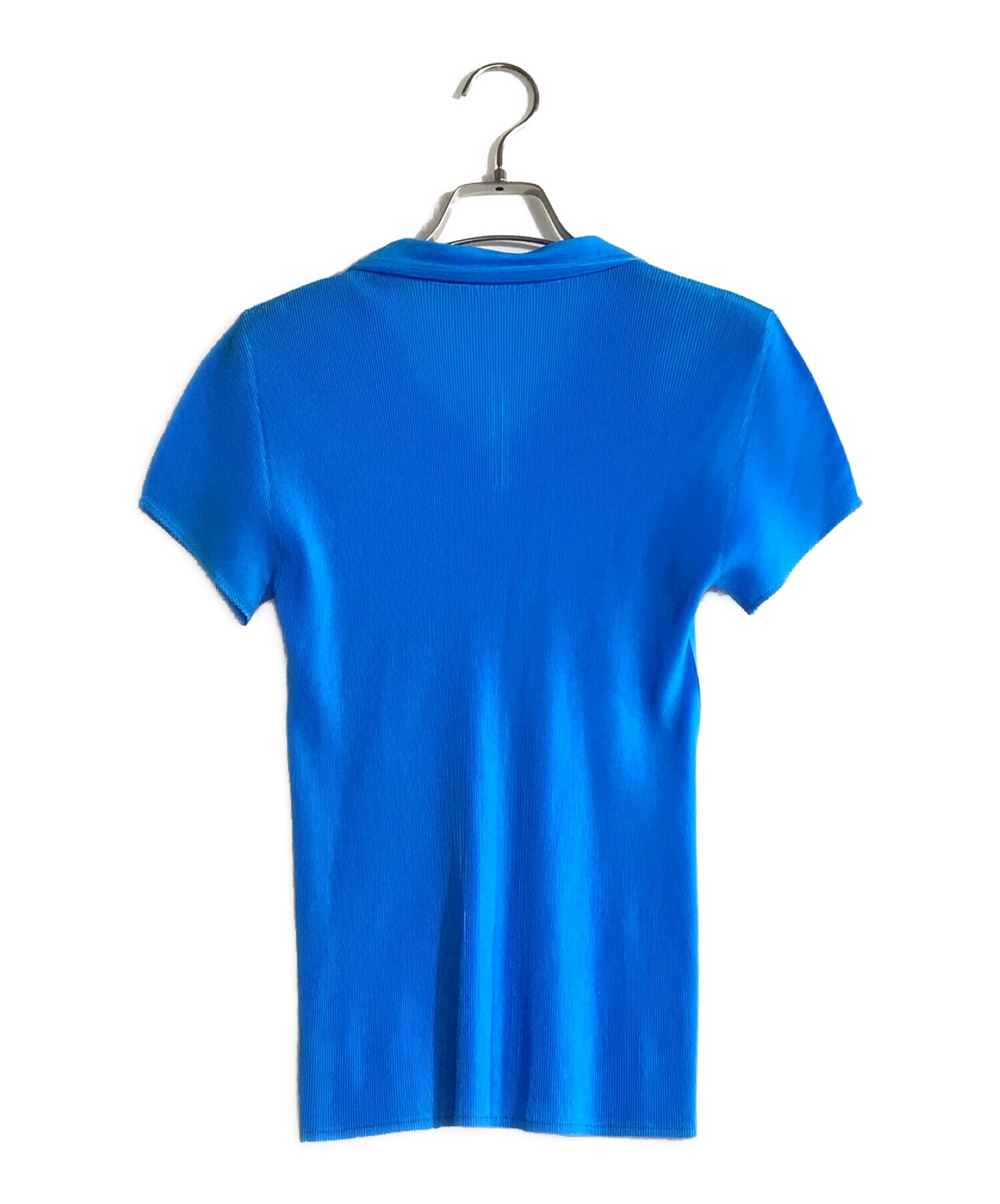 PLEATS PLEASE (プリーツプリーズ) プリーツシャツ ブルー サイズ:3