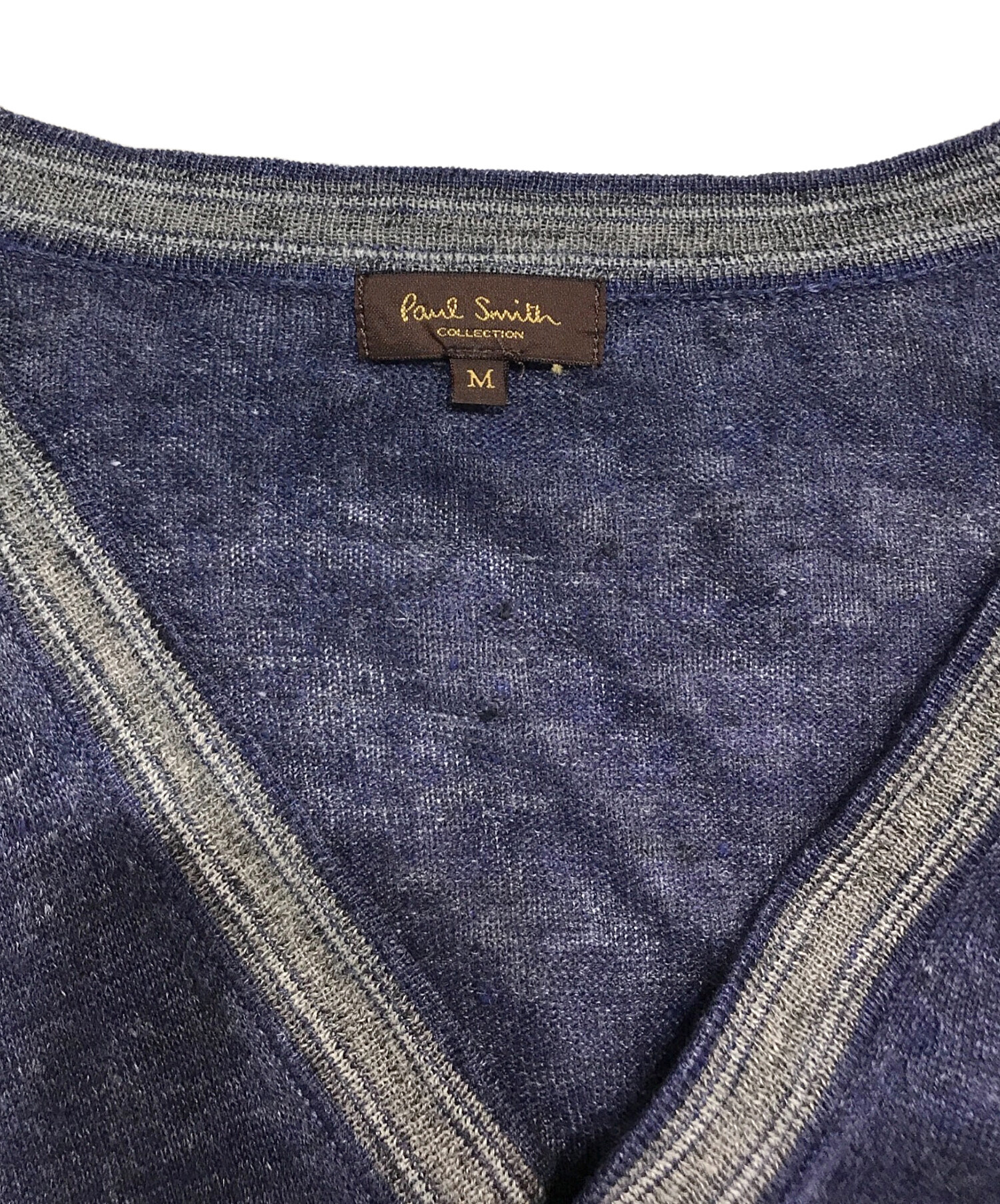 中古・古着通販】Paul Smith COLLECTION (ポールスミス コレクション) リネンカーディガン ネイビー  サイズ:M｜ブランド・古着通販 トレファク公式【TREFAC FASHION】スマホサイト