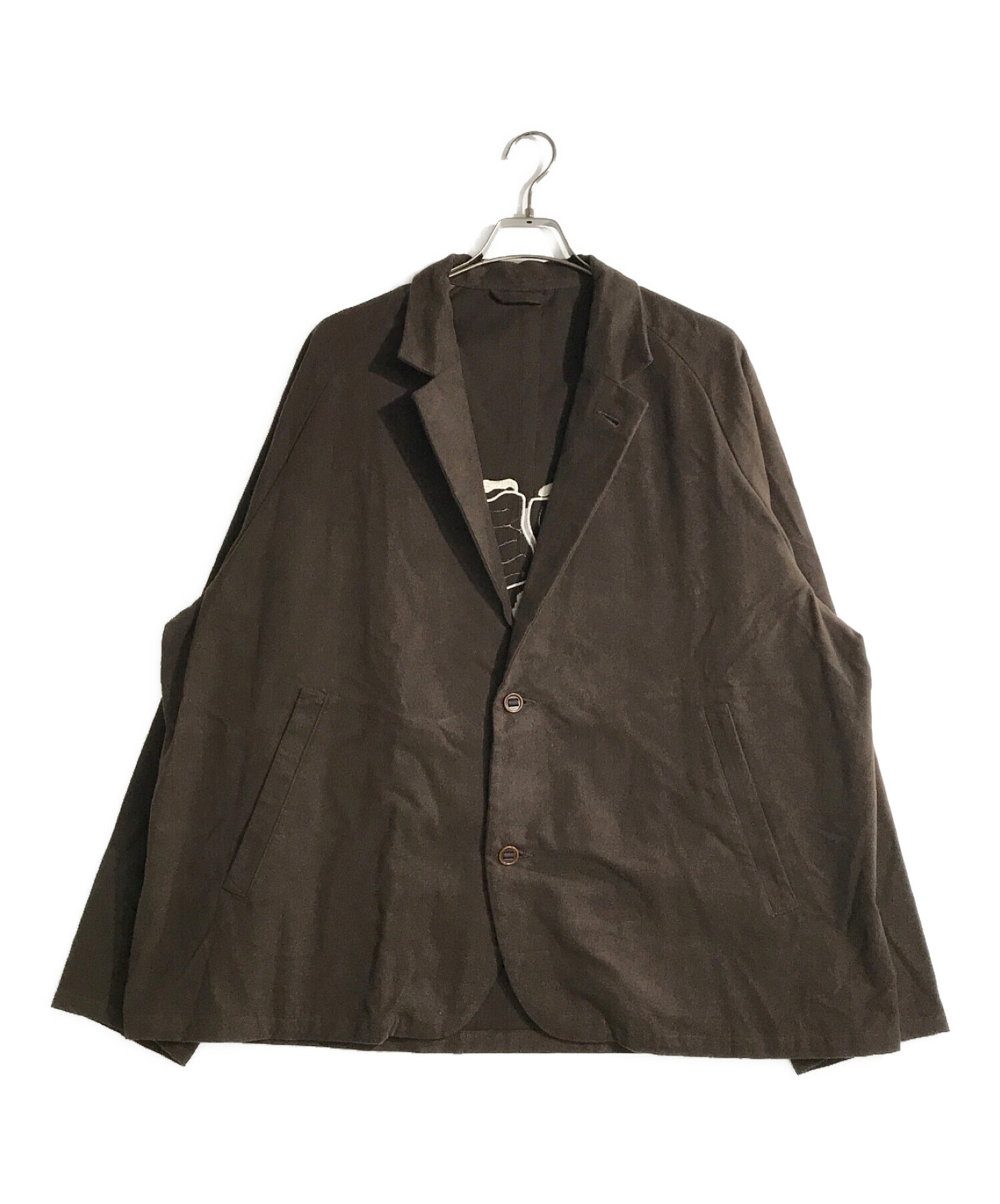 sillage (シアージ) モールスキンバック刺繍ジャケット ブラウン サイズ:F