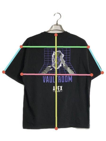 【中古・古着通販】vault room (ボルトルーム) APEX LEGENDS (エイペックスレジェンズ) コラボTシャツ ブラック  サイズ:L｜ブランド・古着通販 トレファク公式【TREFAC FASHION】スマホサイト