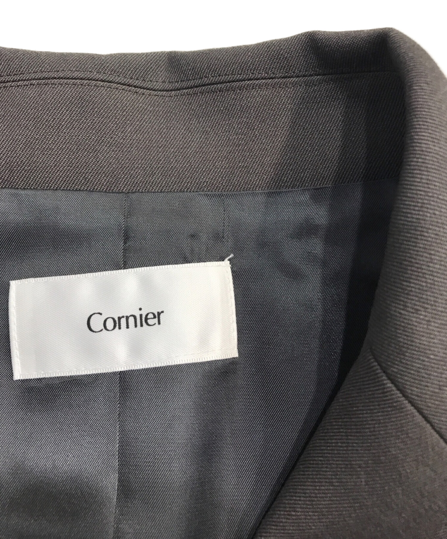 中古・古着通販】cornier (コルニエ) ペイパーウールダブルコート