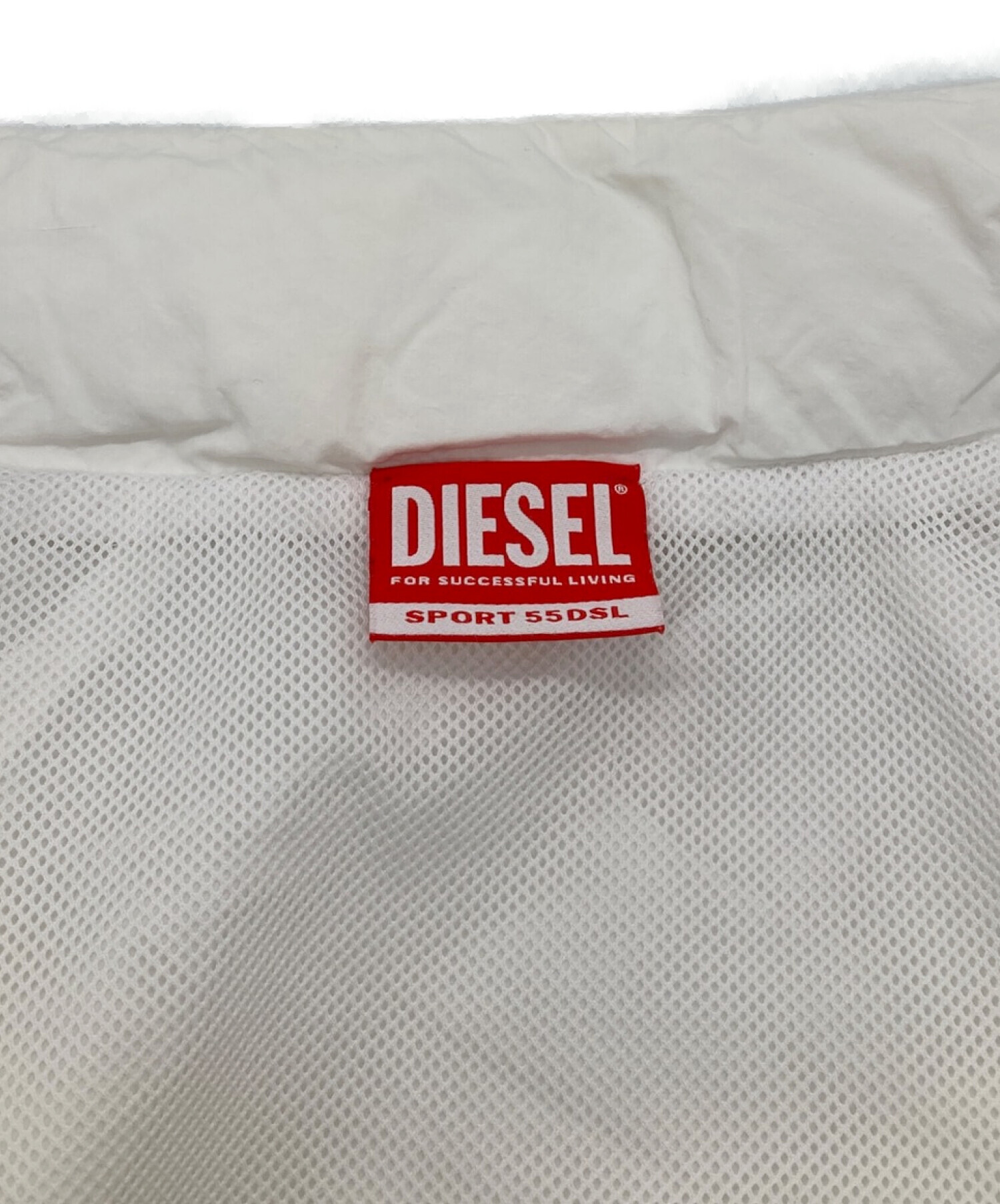 中古・古着通販】DIESEL (ディーゼル) ナイロンブルゾン ホワイト