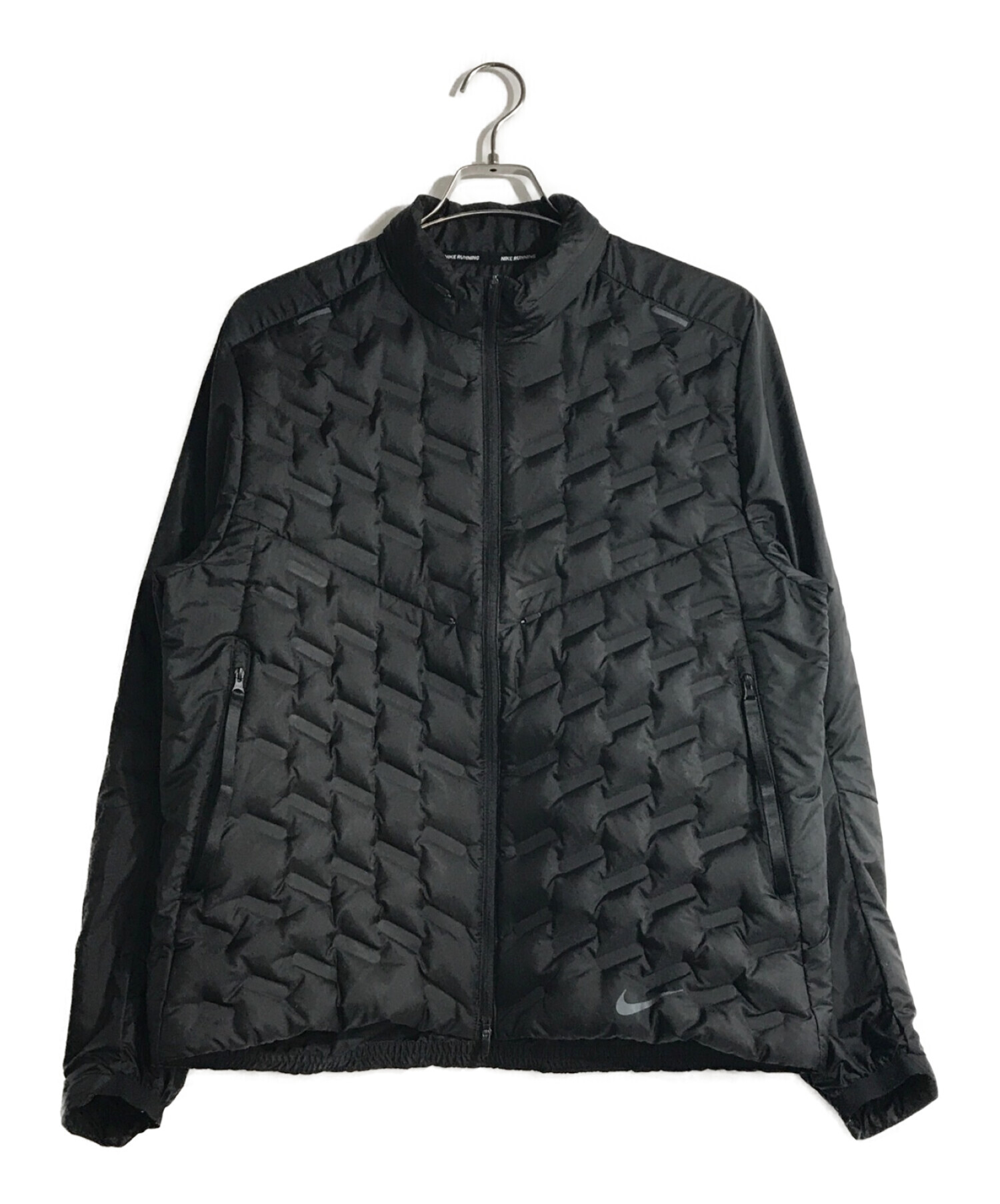NIKE (ナイキ) ダウンフィル ランニングジャケット ブラック サイズ:XL