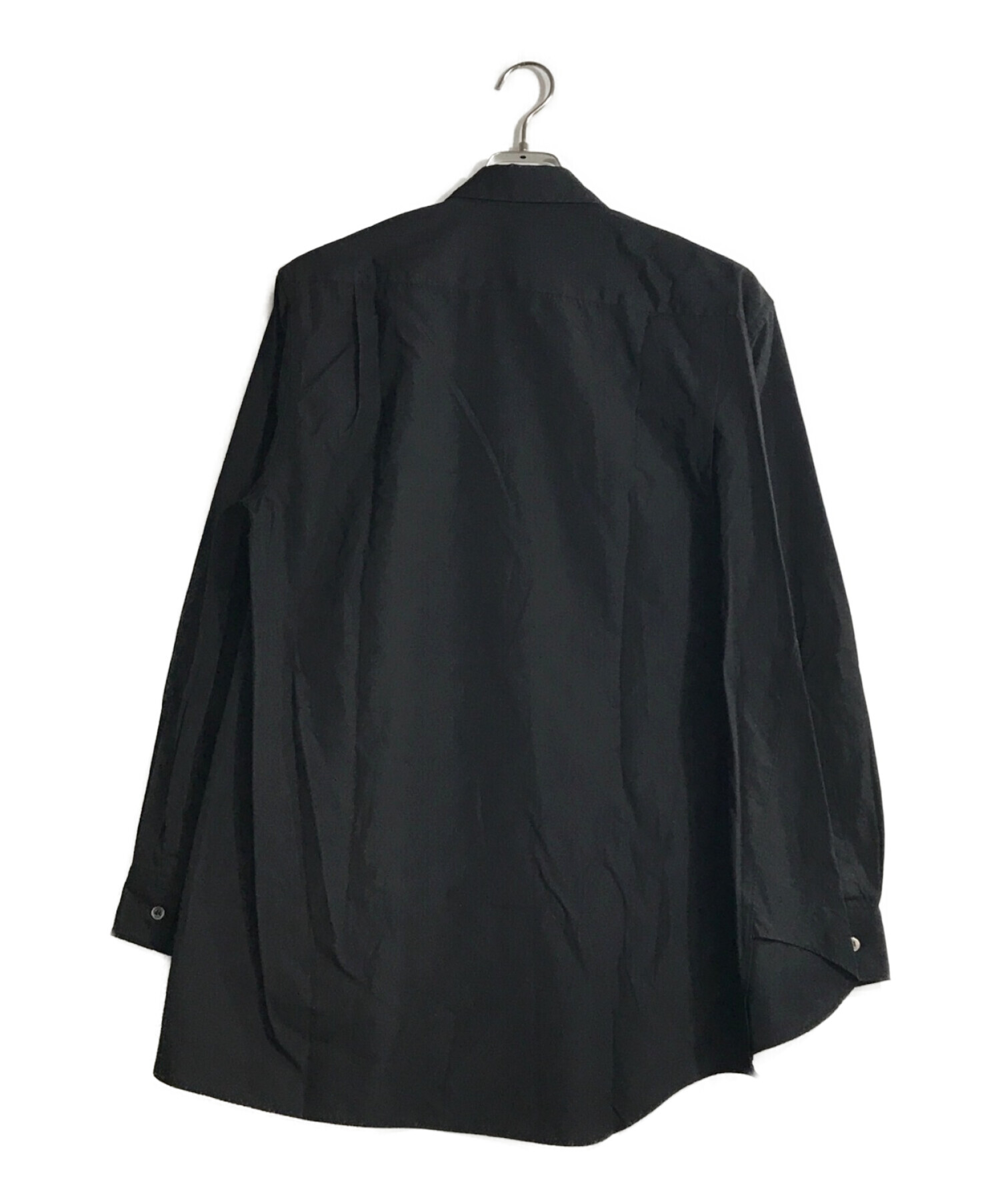 中古・古着通販】BLACK COMME des GARCONS (ブラック コムデギャルソン) アシンメトリーシャツ ブラック  サイズ:L｜ブランド・古着通販 トレファク公式【TREFAC FASHION】スマホサイト