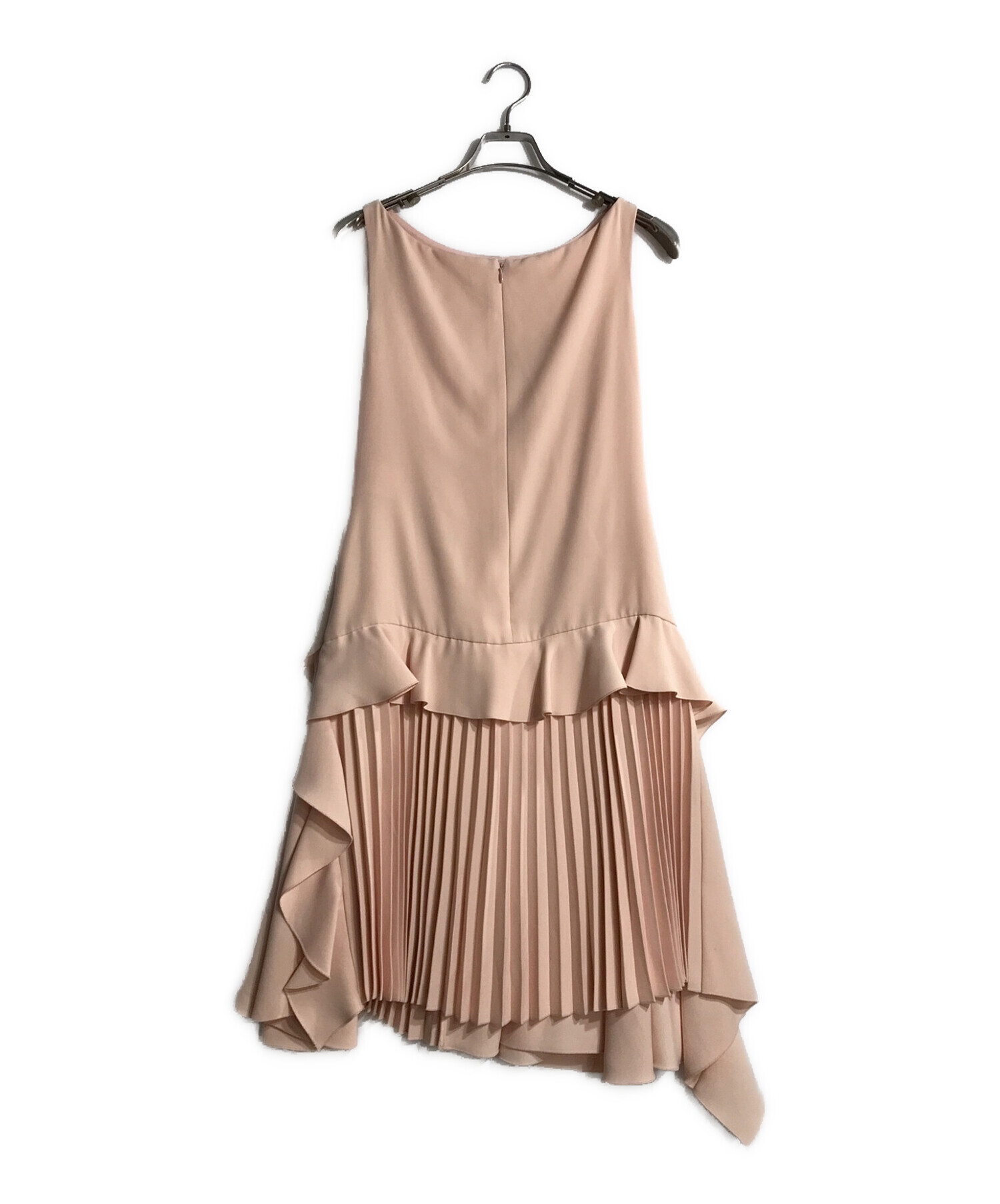 ADEAM (アディアム) プリーツトップフラウンスドレス ワンピース ピンク サイズ:2