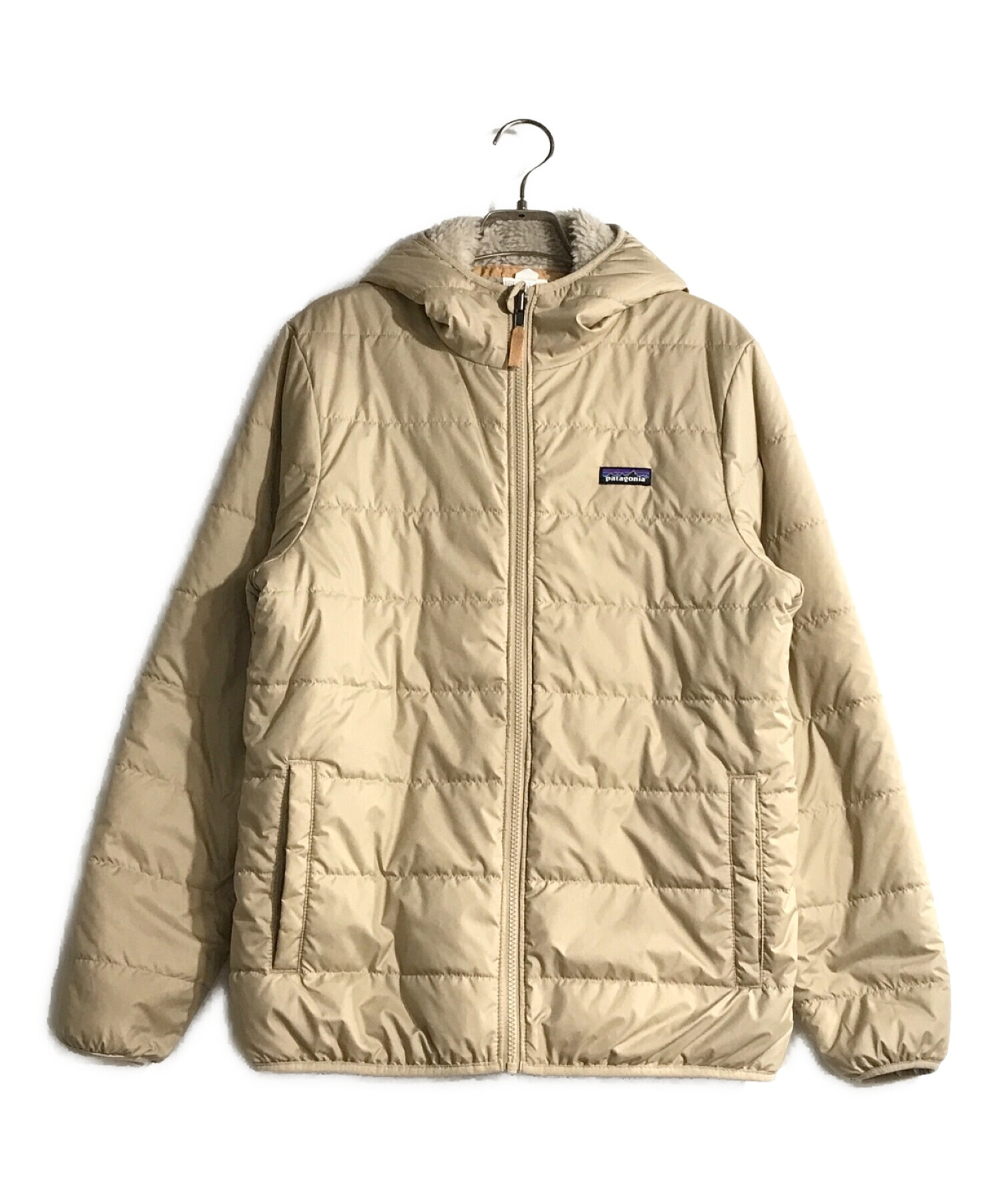 Patagonia (パタゴニア) キッズ・リバーシブル・レディ・フレディ・フーディ アイボリー サイズ:XXL(16-18)