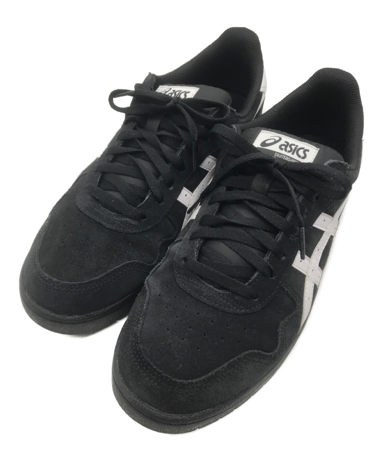 中古・古着通販】asics (アシックス) スニーカー ブラック×ホワイト