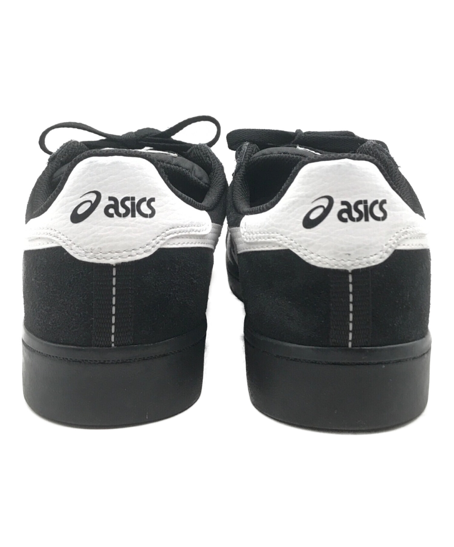 中古・古着通販】asics (アシックス) スニーカー ブラック×ホワイト