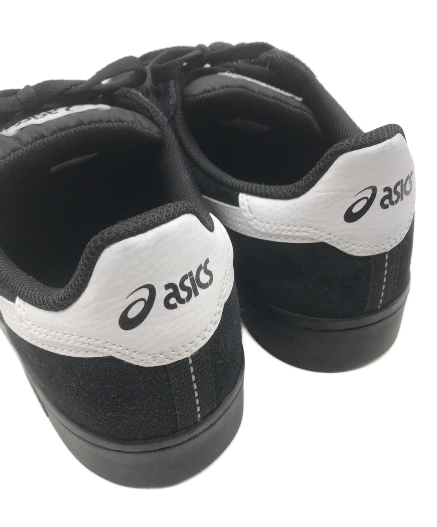 中古・古着通販】asics (アシックス) スニーカー ブラック×ホワイト