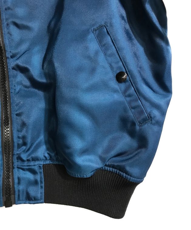 FULL-BK (フルビーケー) ボンバージャケット ブルー サイズ:L
