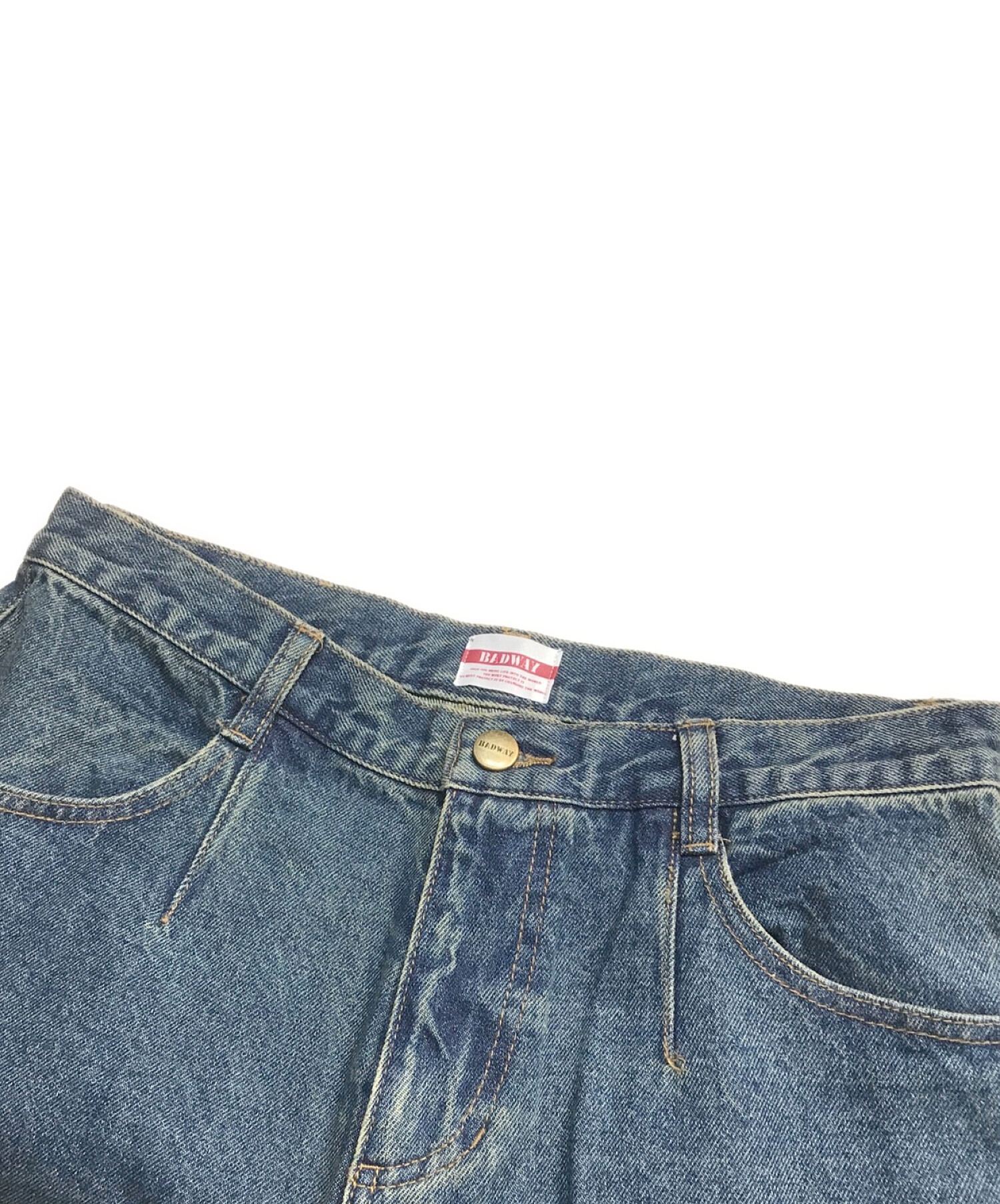 BADWAYバッドウェイ Wave Classic denim セットアップL - Gジャン/デニムジャケット