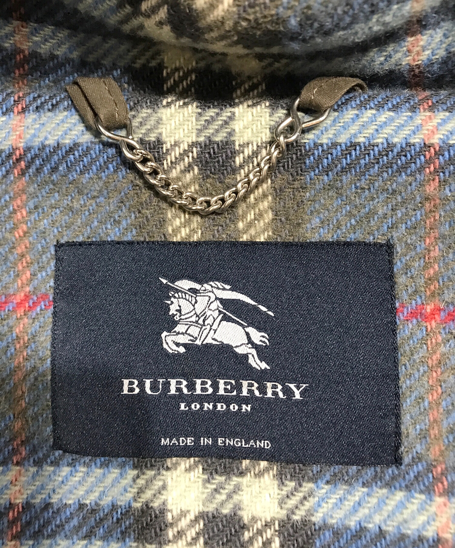 BURBERRY LONDON (バーバリーロンドン) フーデッドダッフルコート グレー サイズ:48