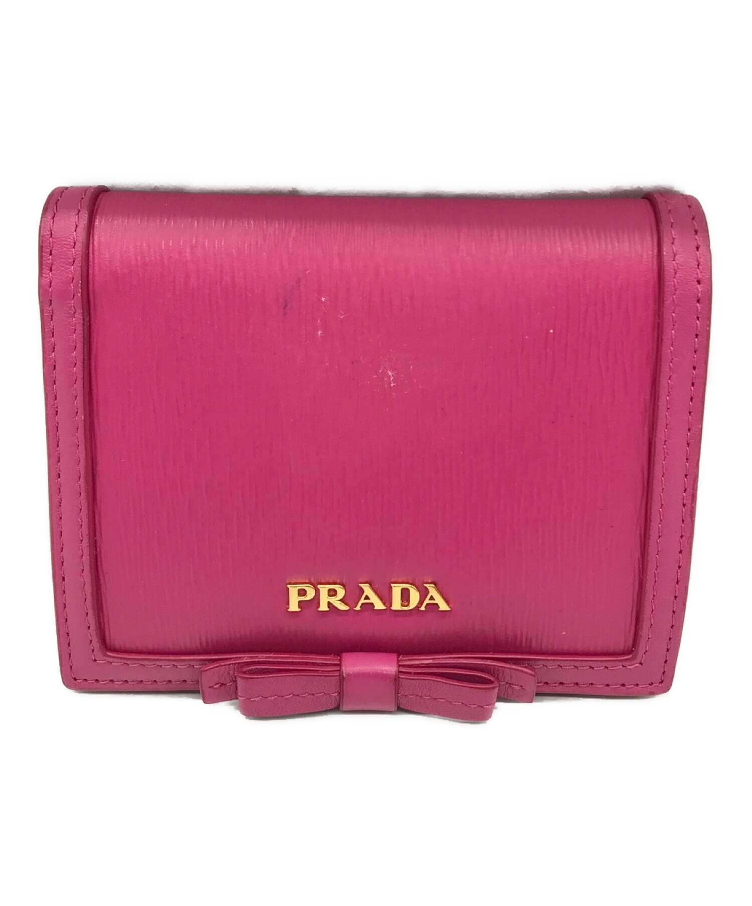 中古・古着通販】PRADA (プラダ) 2つ折り財布 ピンク｜ブランド・古着