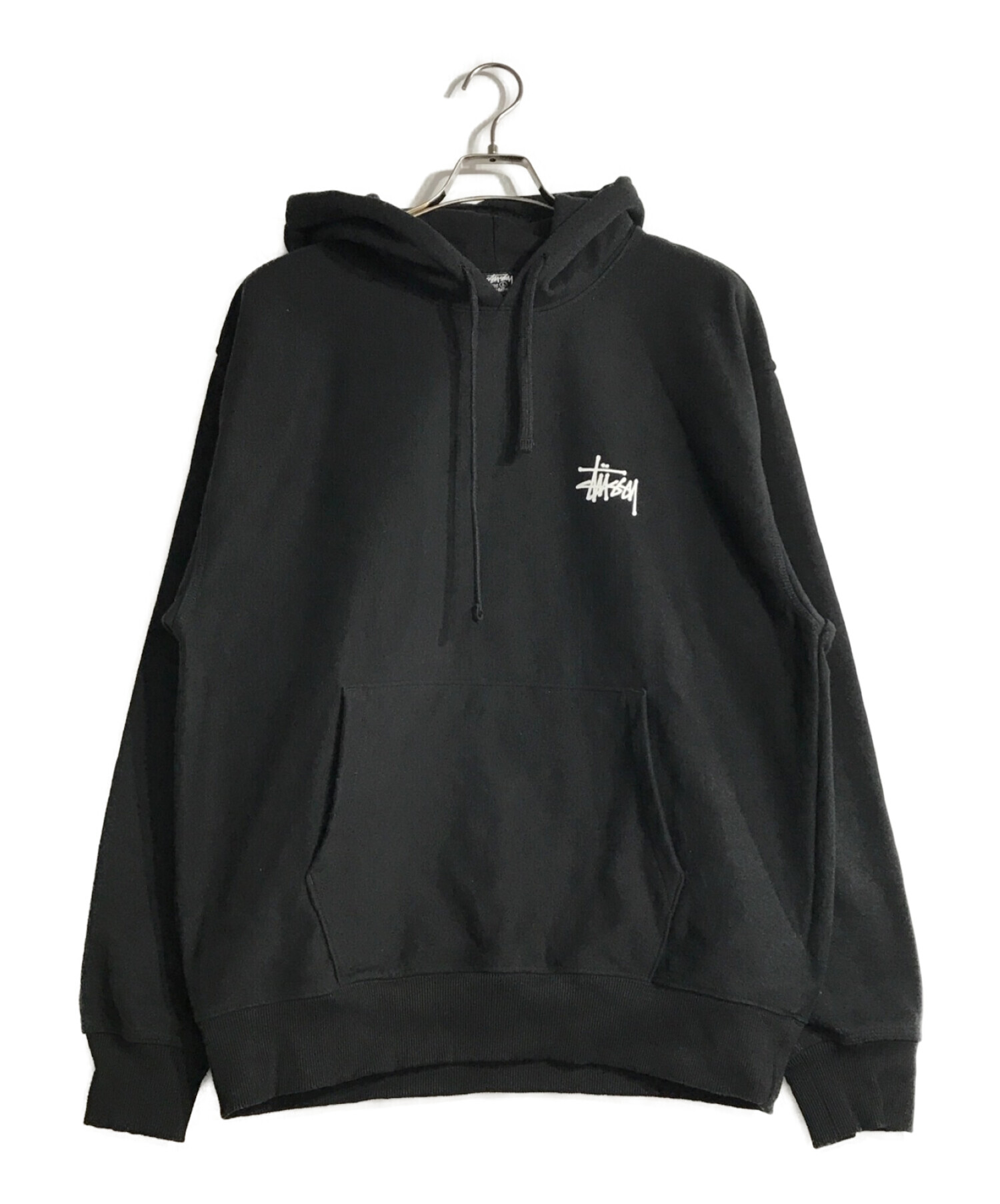 中古・古着通販】stussy (ステューシー) パーカー ブラック サイズ:L