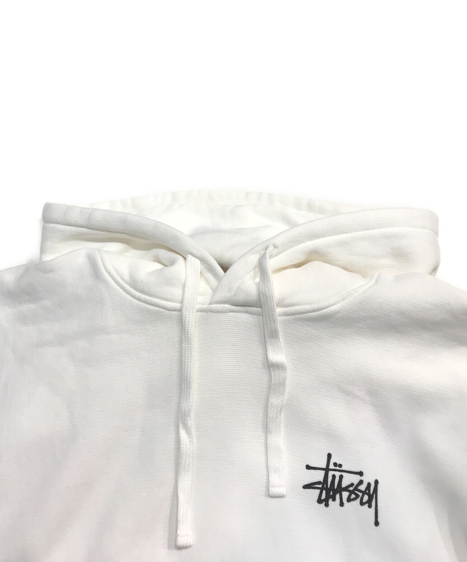 stussy (ステューシー) パーカー ホワイト サイズ:L