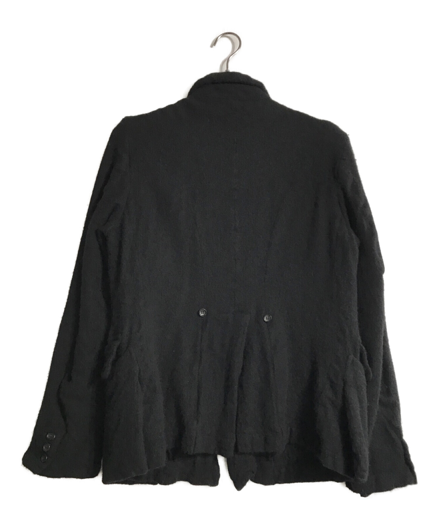 中古・古着通販】BLACK COMME des GARCONS (ブラック コムデギャルソン) 縮絨ジャケット ブラック サイズ:M｜ブランド・古着通販  トレファク公式【TREFAC FASHION】スマホサイト