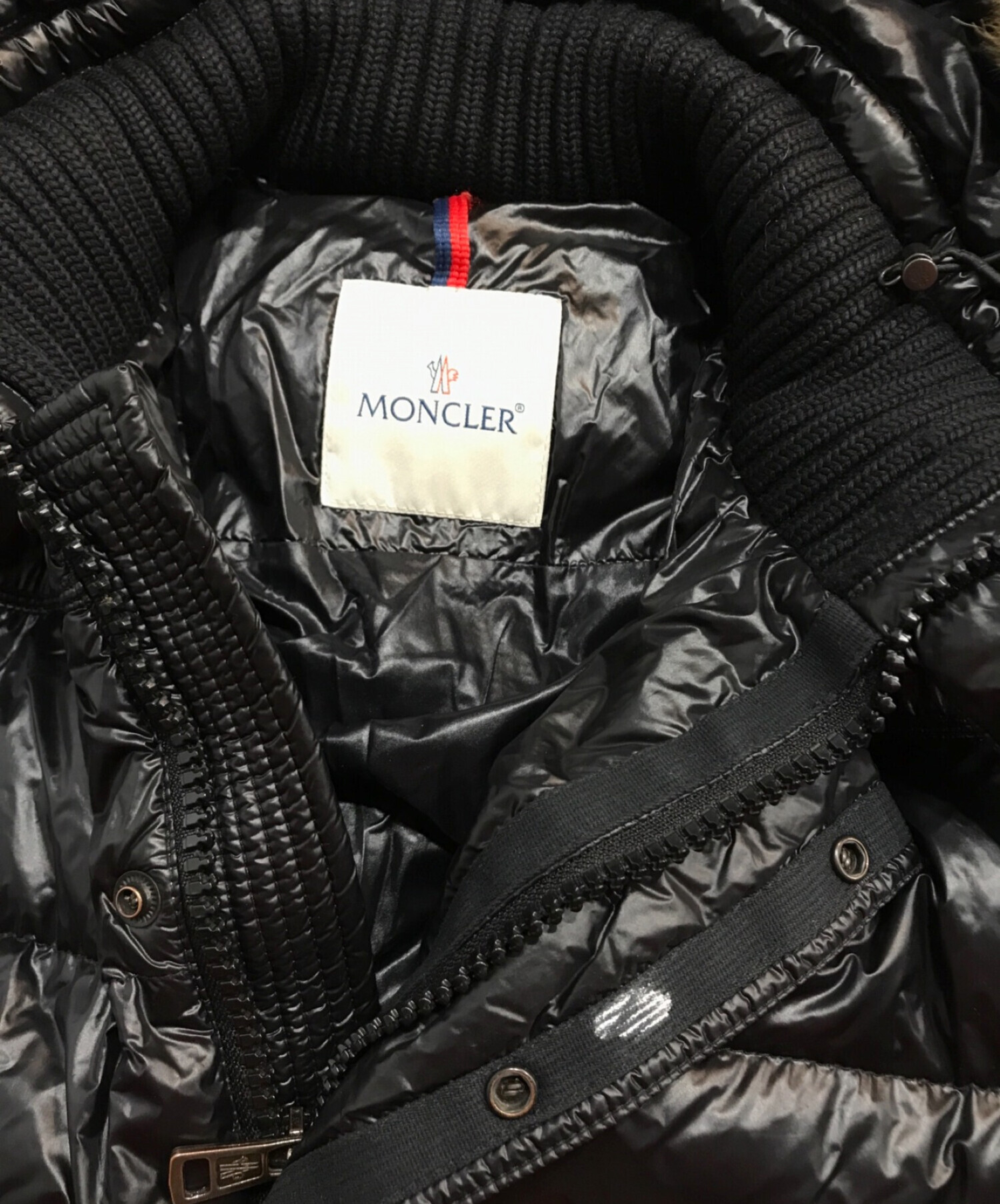 中古・古着通販】MONCLER (モンクレール) コヨーテファー付きダウン