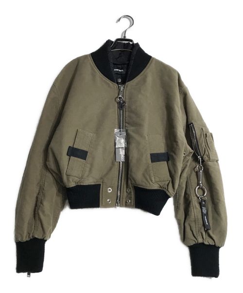 中古・古着通販】DIESEL (ディーゼル) 中綿ブルゾン カーキ サイズ:M