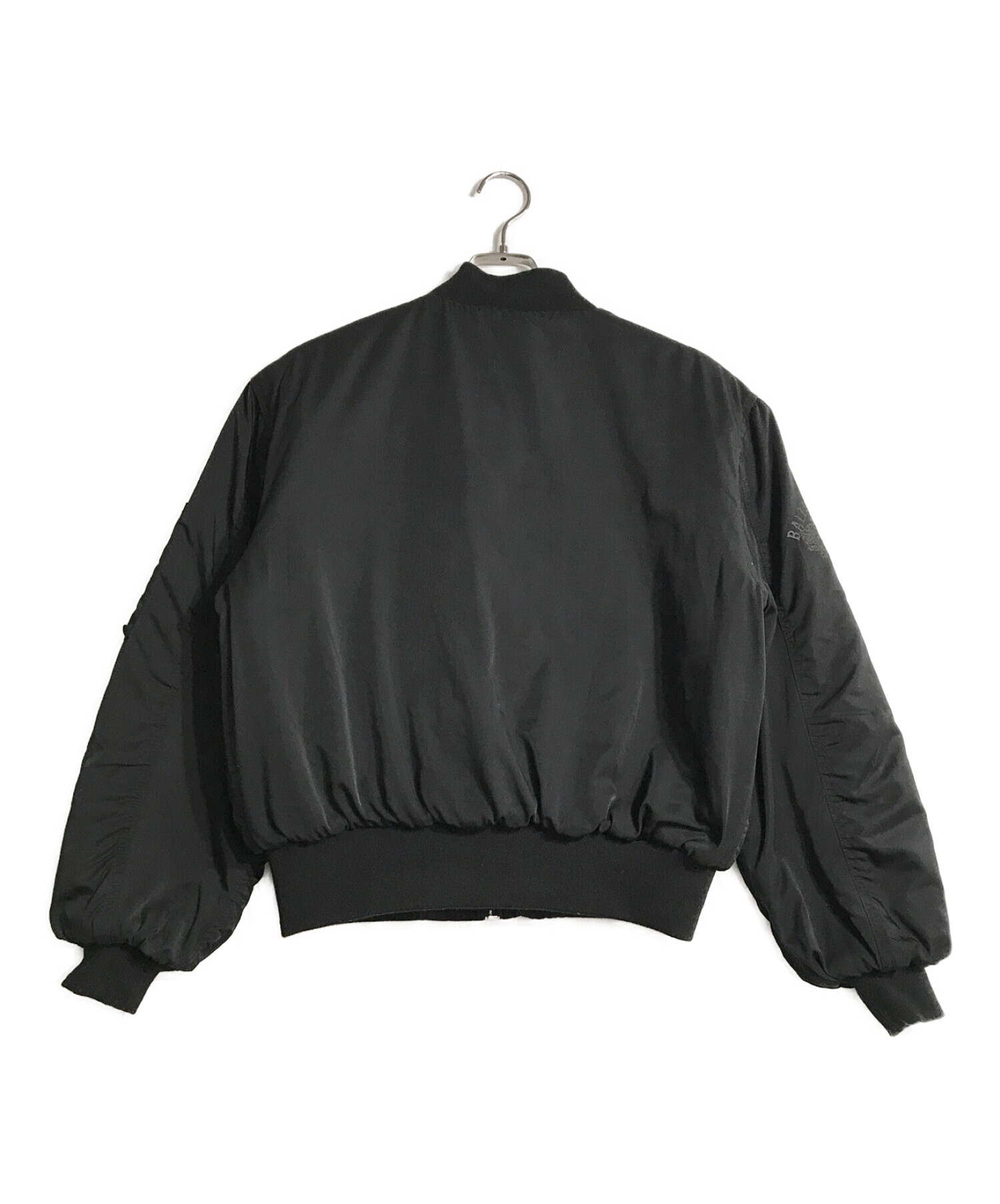 B.BALLSY (ボールジーブラザーズ) ショートレングスMA-1ジャケット ブラック サイズ:M