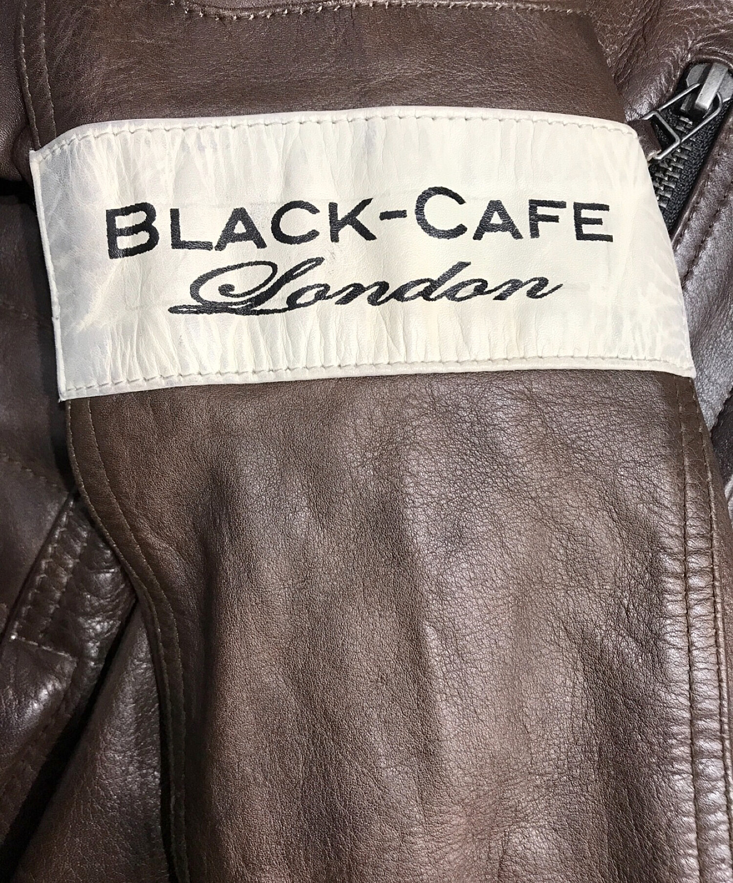 中古・古着通販】BLACK-CAFE (ブラックカフェ) ライダースジャケット