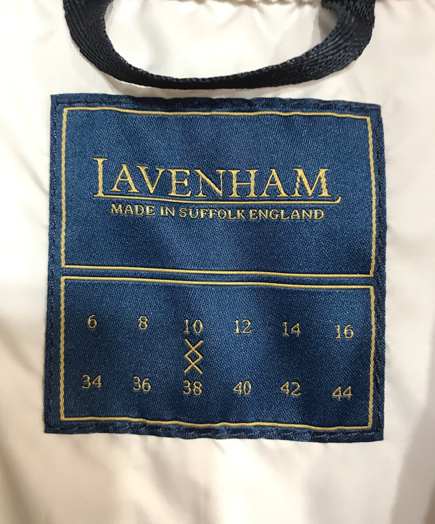 LAVENHAM (ラベンハム) ラブンスター キルティング ジップ ボンバー ジャケット グレー サイズ:38