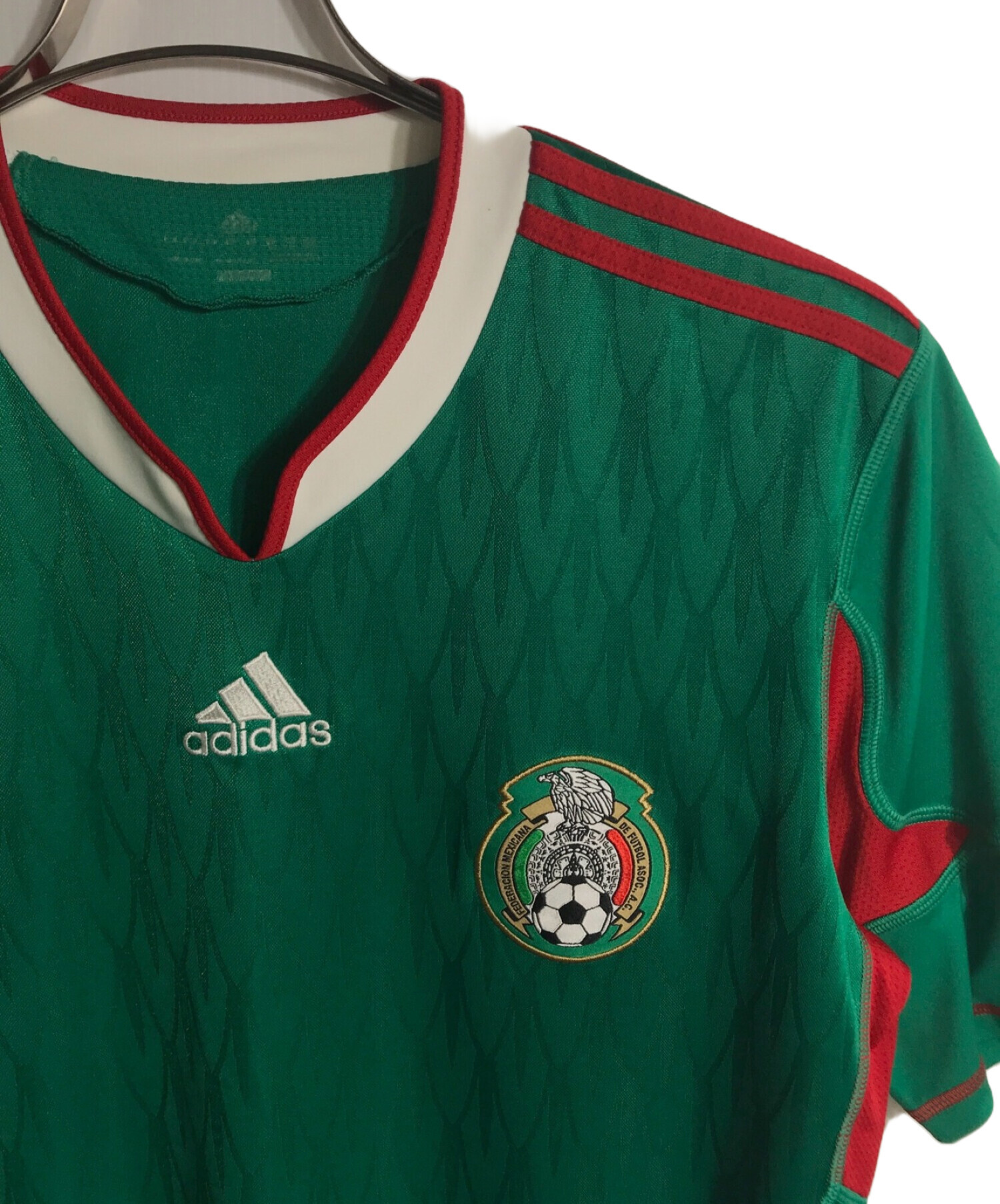 adidas (アディダス) メキシコ代表 2010 ホームレプリカ半袖ジャージー/ゲームシャツ グリーン サイズ:L