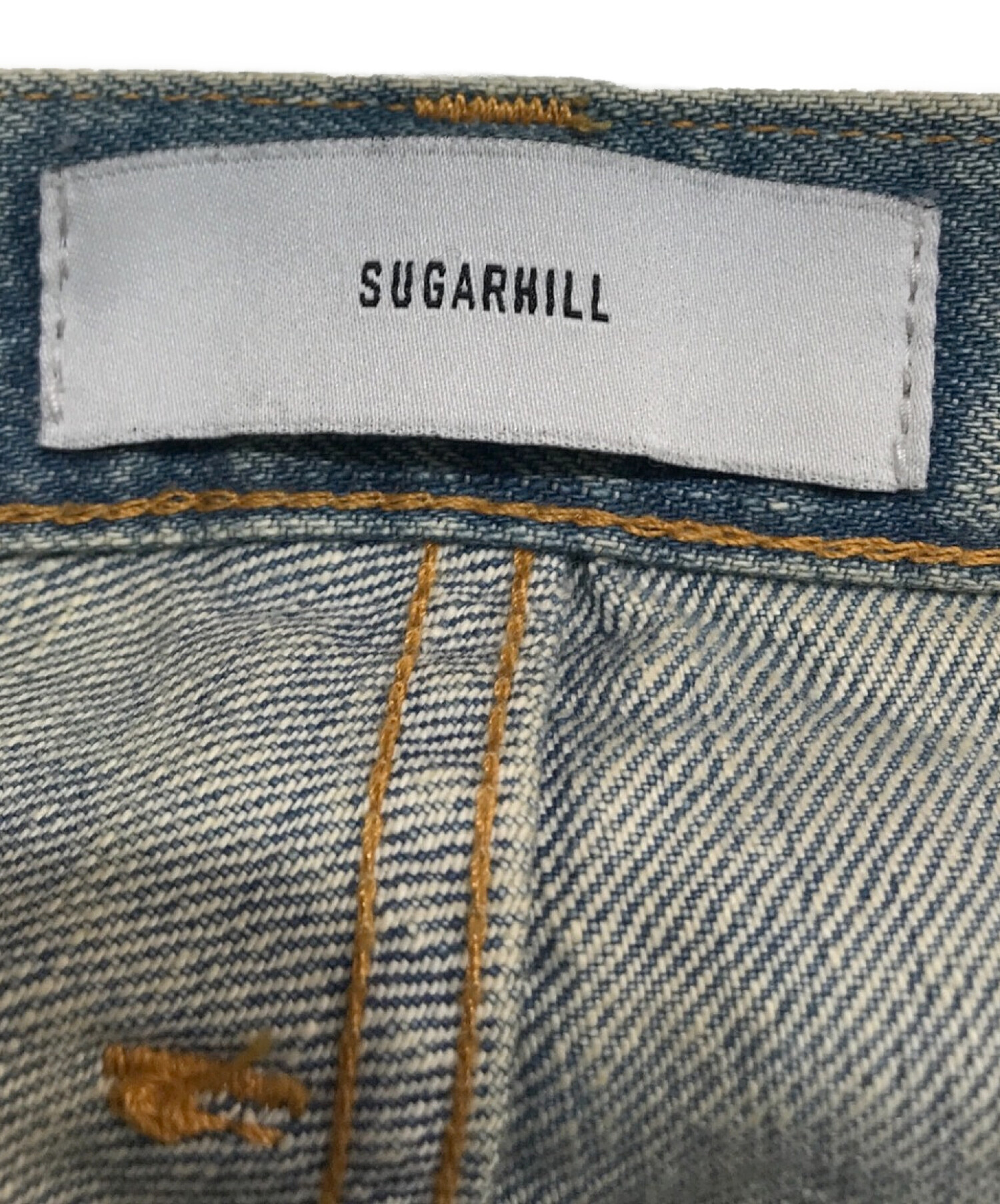 SUGARHILL (シュガーヒル) ダブルニーベルボトムデニムパンツ インディゴ サイズ:2