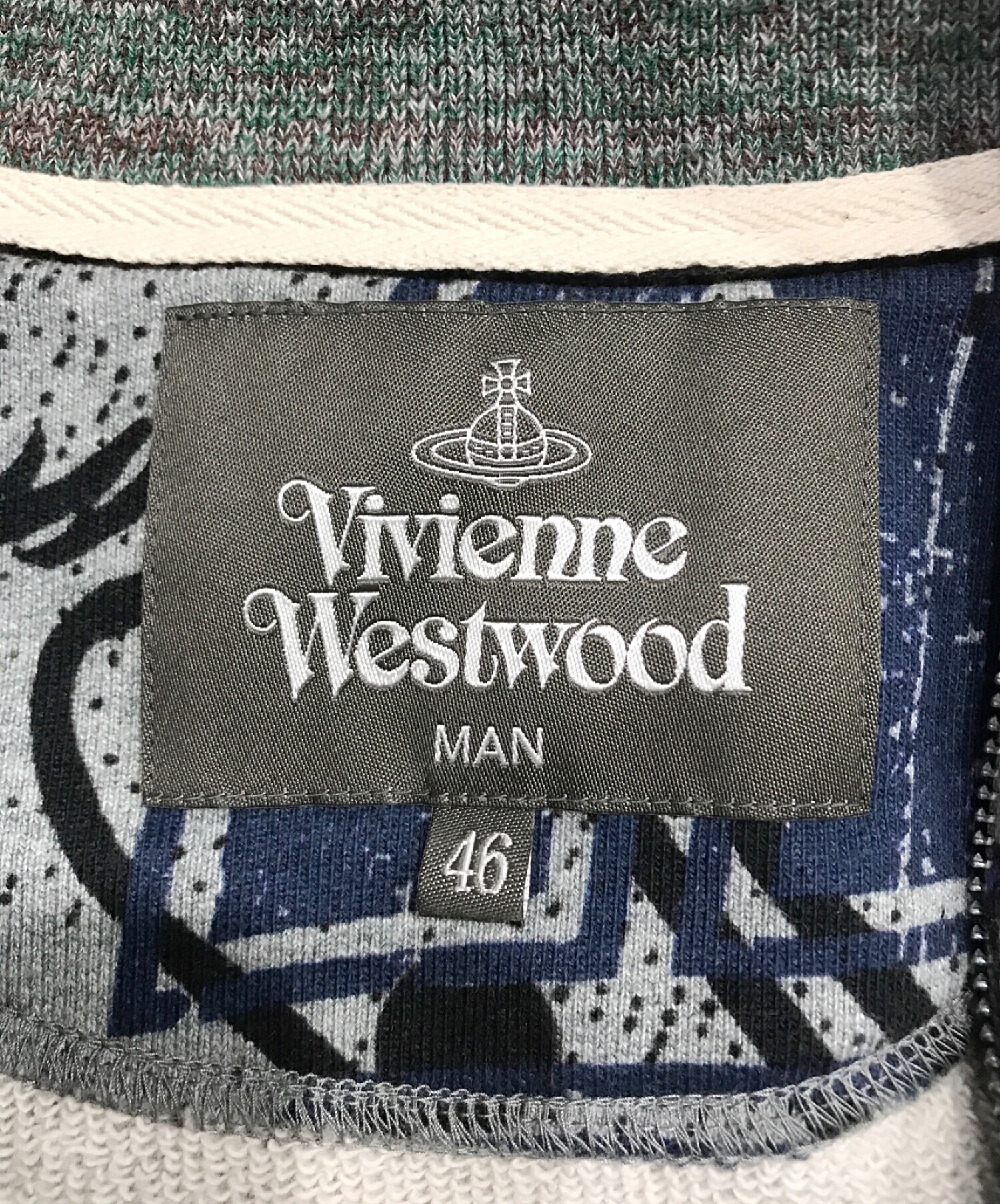 Vivienne Westwood man (ヴィヴィアン ウェストウッド マン) FRAT HOUSE トラックジャケット グレー サイズ:46  未使用品