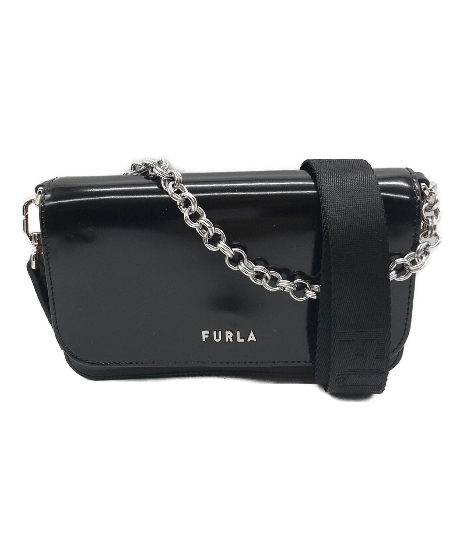 【人気新番】FURLA フルラ2way ミニショルダーバッグ　ブラック バッグ