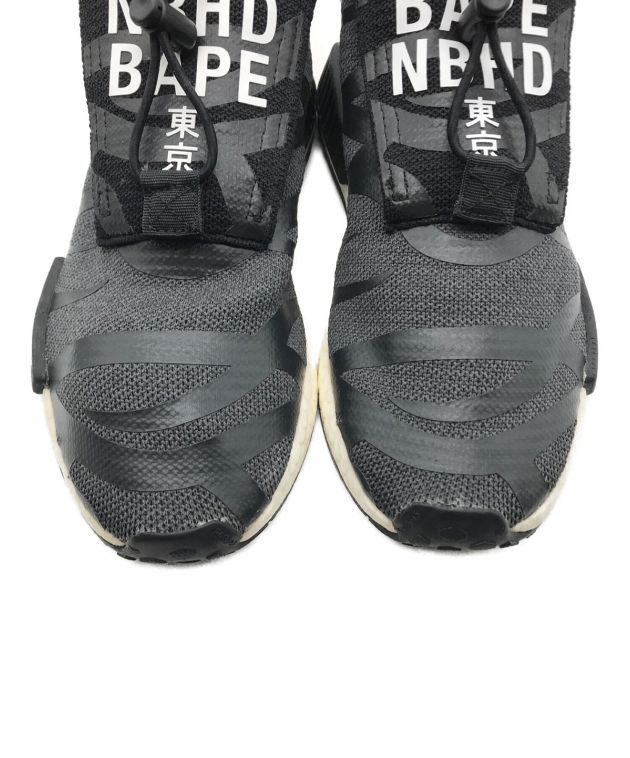 adidas (アディダス) BAPE BY A BATHING APE (ベイプバイアベイシングエイプ) NEIGHBORHOOD  (ネイバーフッド) スニーカー ブラック サイズ:27cm