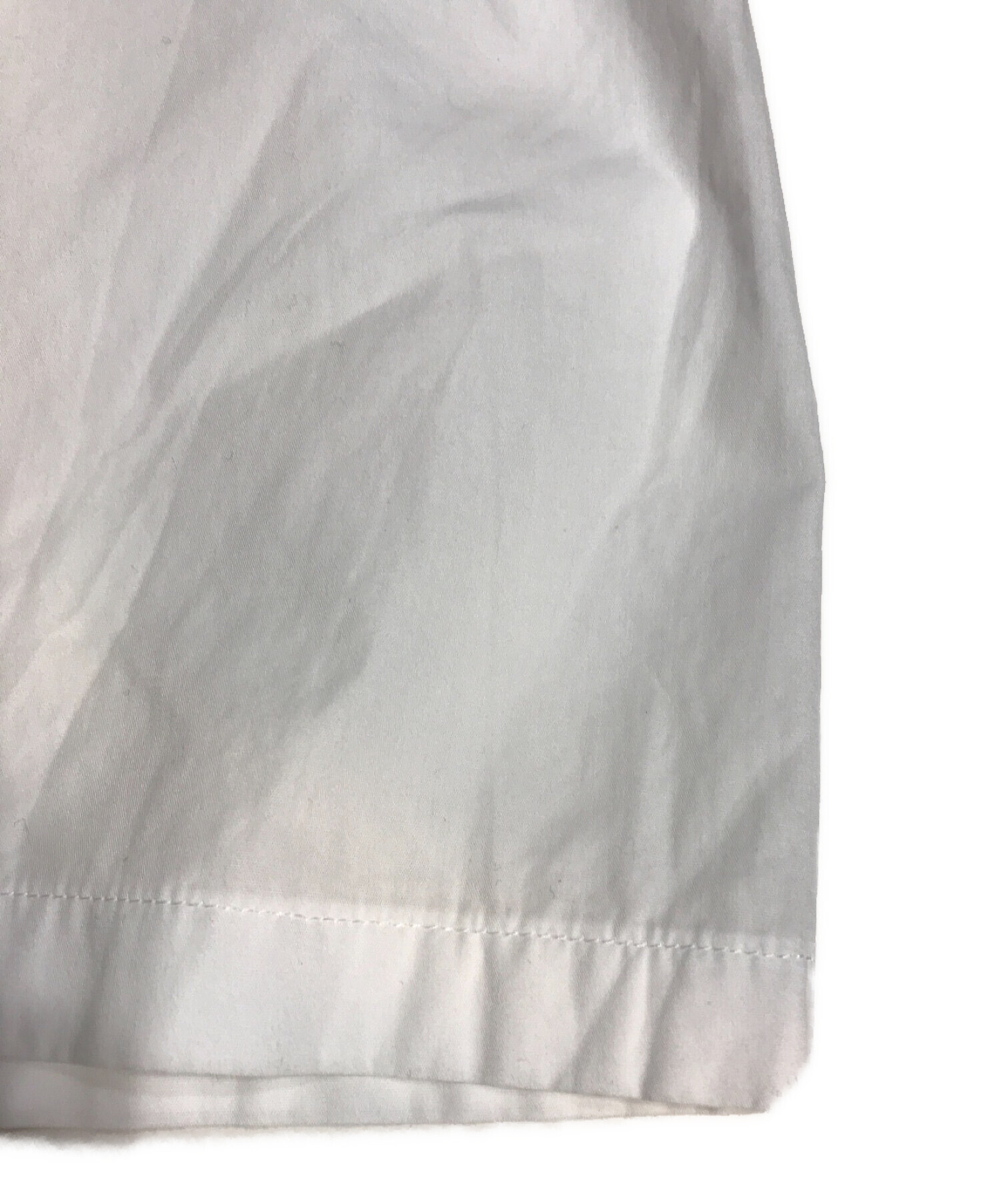 Yohji Yamamoto pour homme (ヨウジヤマモト プールオム) ブロードパッチワークシャツ ホワイト サイズ:2
