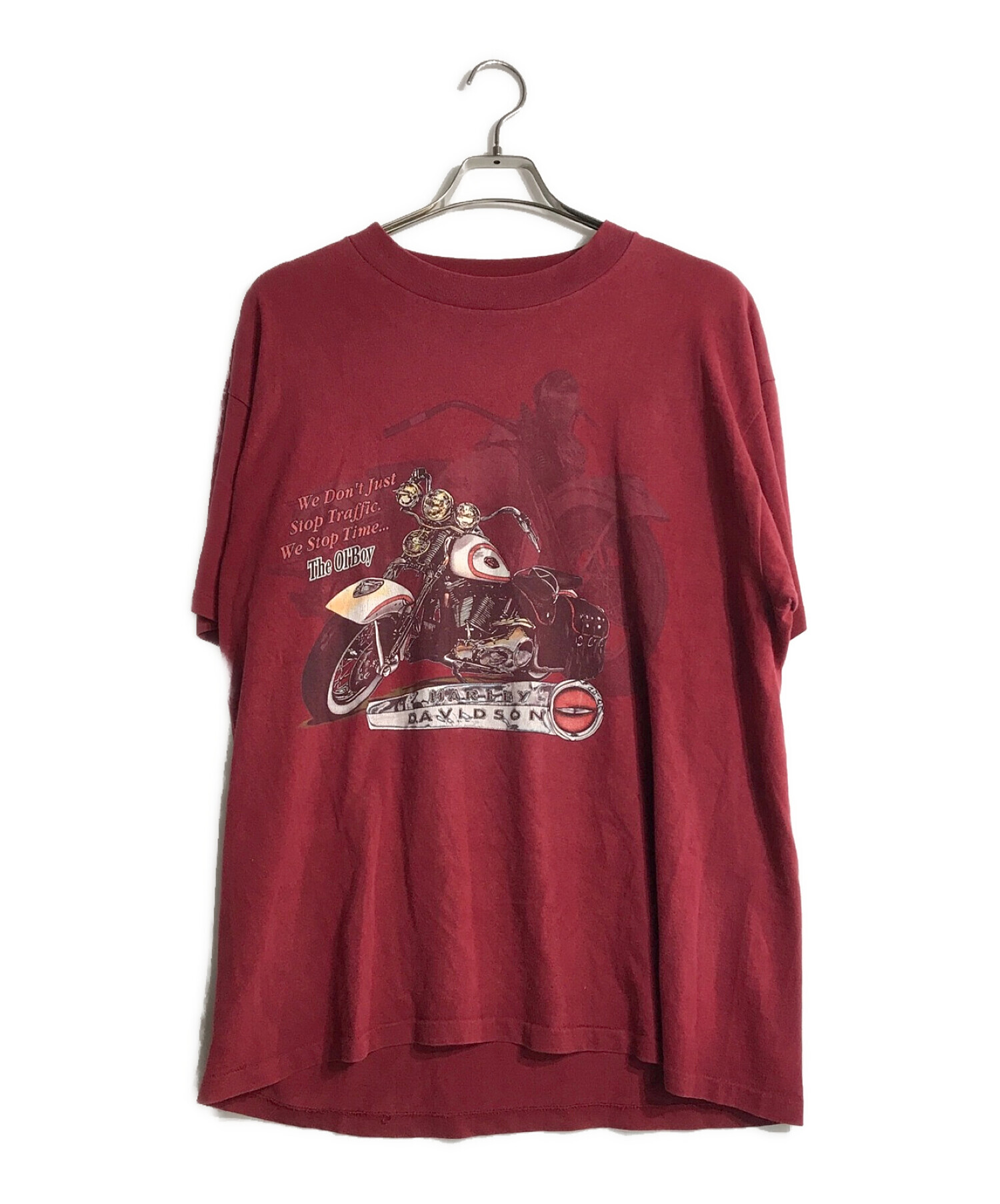 HARLEY-DAVIDSON (ハーレーダビッドソン) 90s プリントTシャツ レッド サイズ:XL